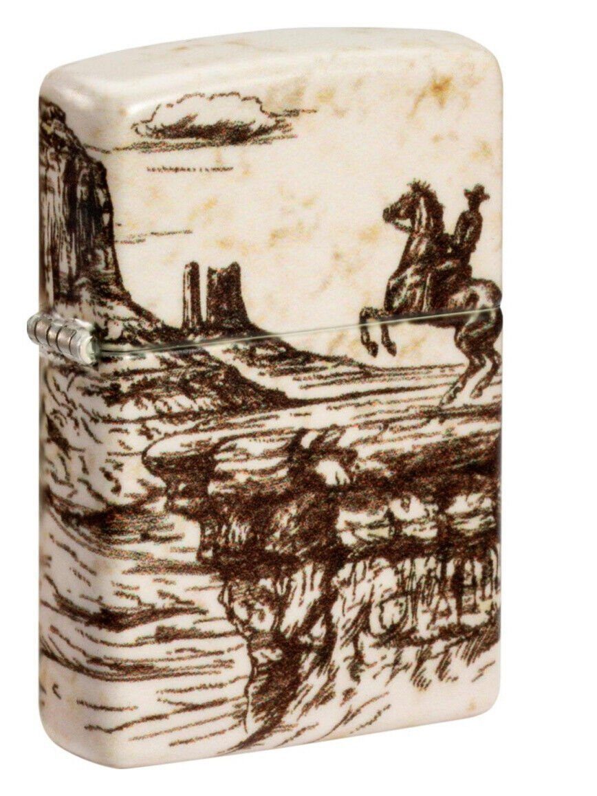 Zippo Feuerzeug Zippo color 540° "Wild West Scene" in Zippobox