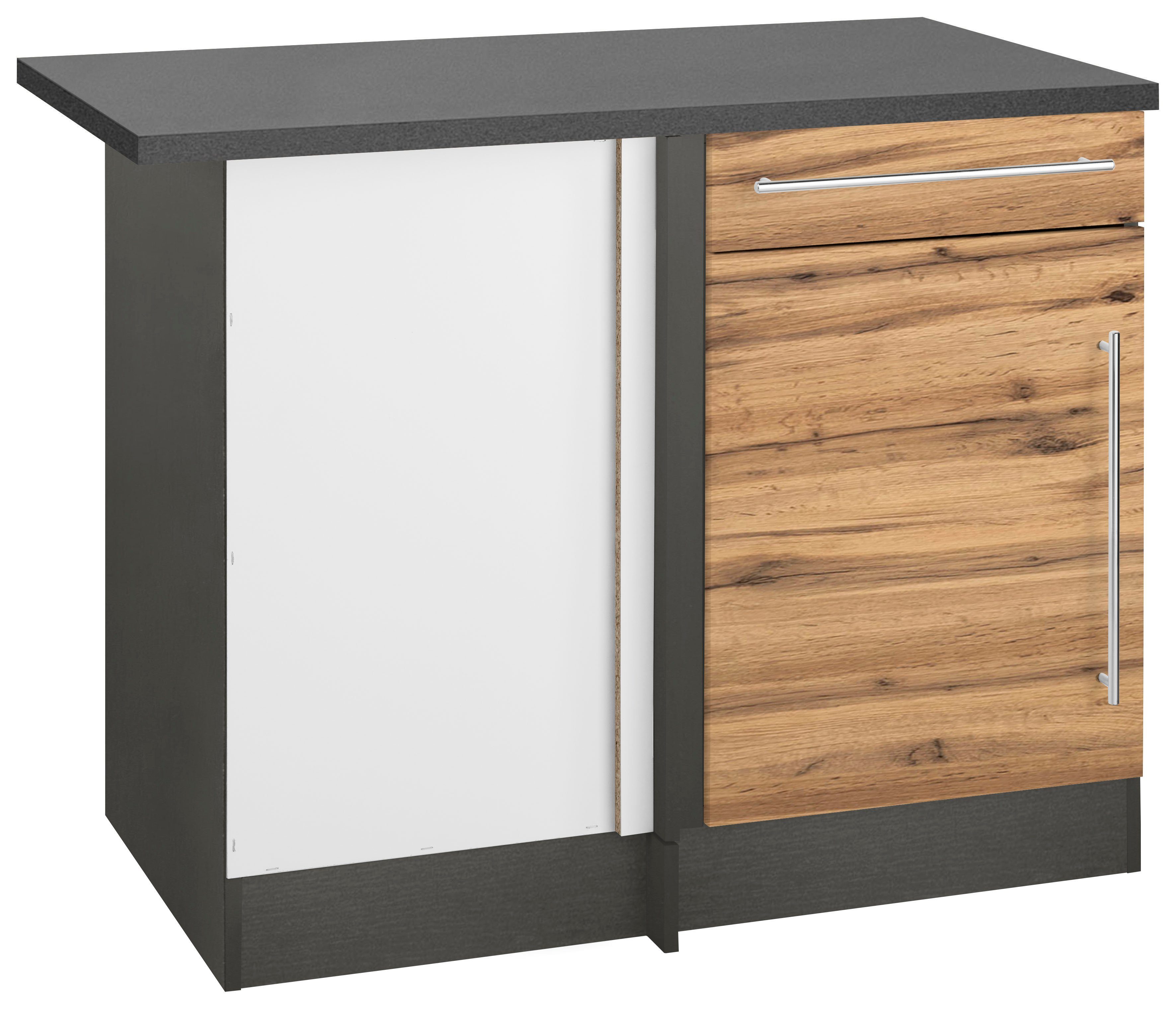 KOCHSTATION Eckunterschrank "KS-Samos", mit Metallgriff günstig online kaufen
