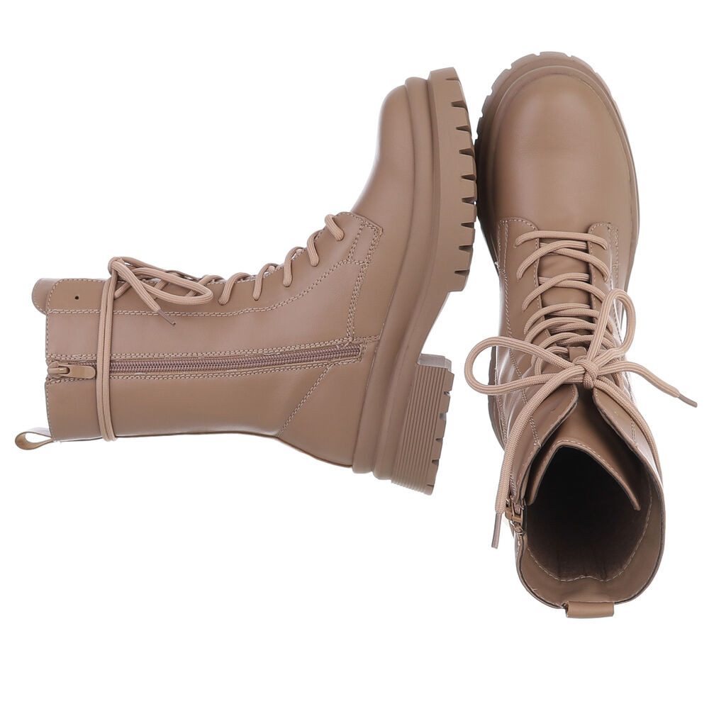 Ital-Design Damen Schnürschuhe Freizeit Stiefelette (90482757) Blockabsatz günstig online kaufen