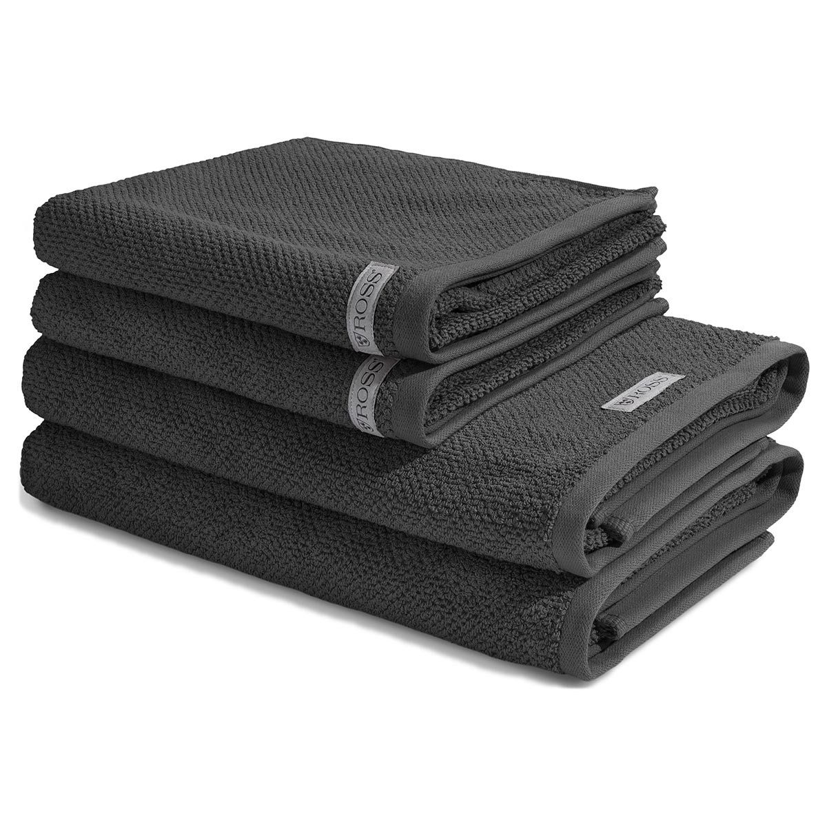 ROSS Handtuch Set Selection, Frottee (Spar-Set, 4-St), 2 X Handtuch 2 X Duschtuch im Set - Baumwolle - Saugstark