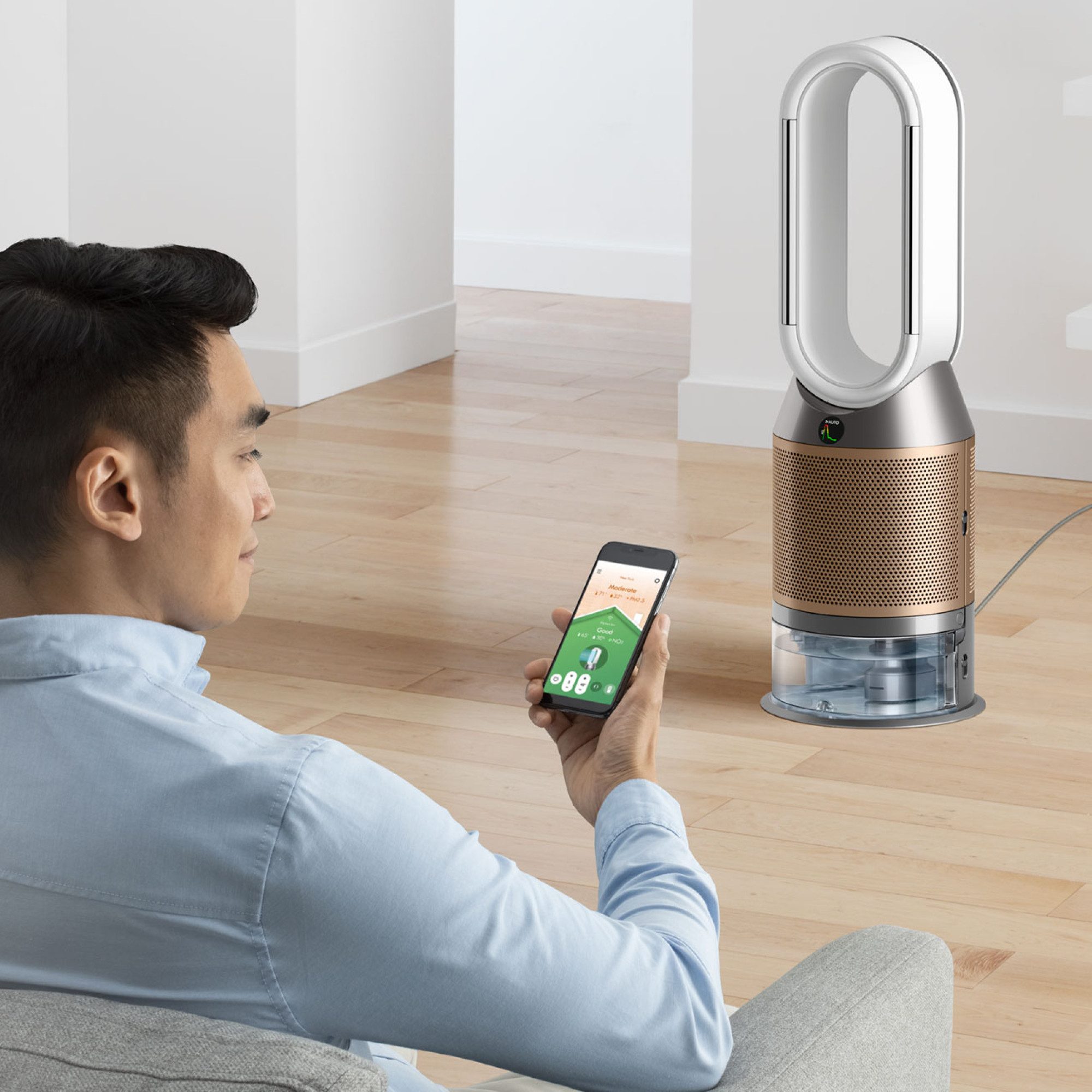 DYSON Luftreiniger Dyson Purifier Humidify+Cool PH2 De-Nox™, Luftreiniger, Luftbefeuchter & Ventilator, Smart-Home-fähig – Bild 5 von 5
