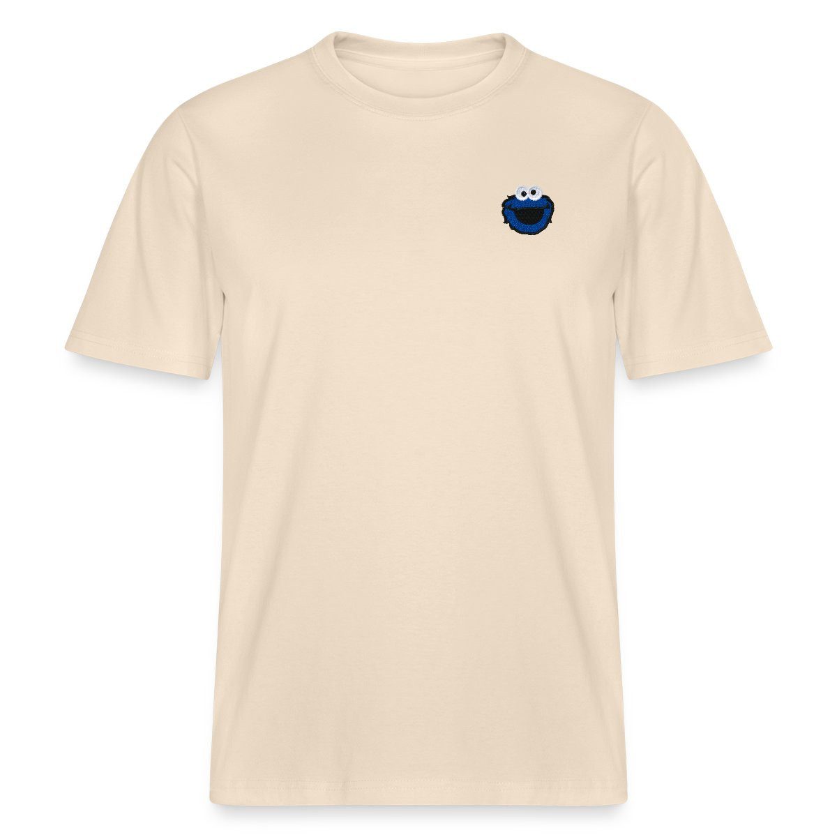 Spreadshirt T-Shirt Sesamstraße Stick Krümelmonster Relaxed Fit Unisex T-Shirt (1-tlg)