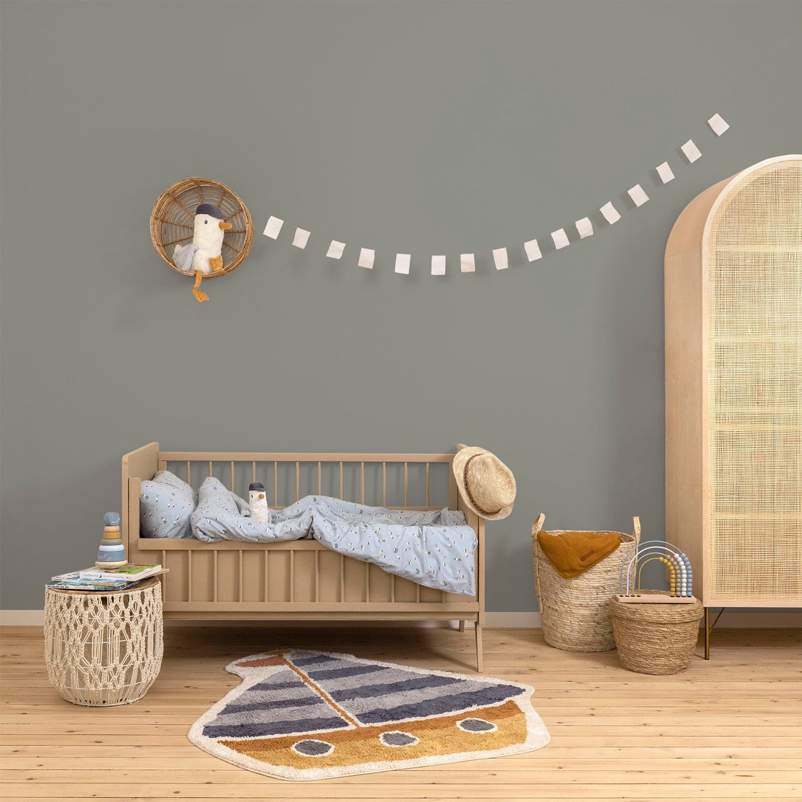LITTLE DUTCH Wandfarbe Wallpaint, und für hochdeckend waschbeständig, extra geeignet Dusty Kinderzimmer matt, Grau