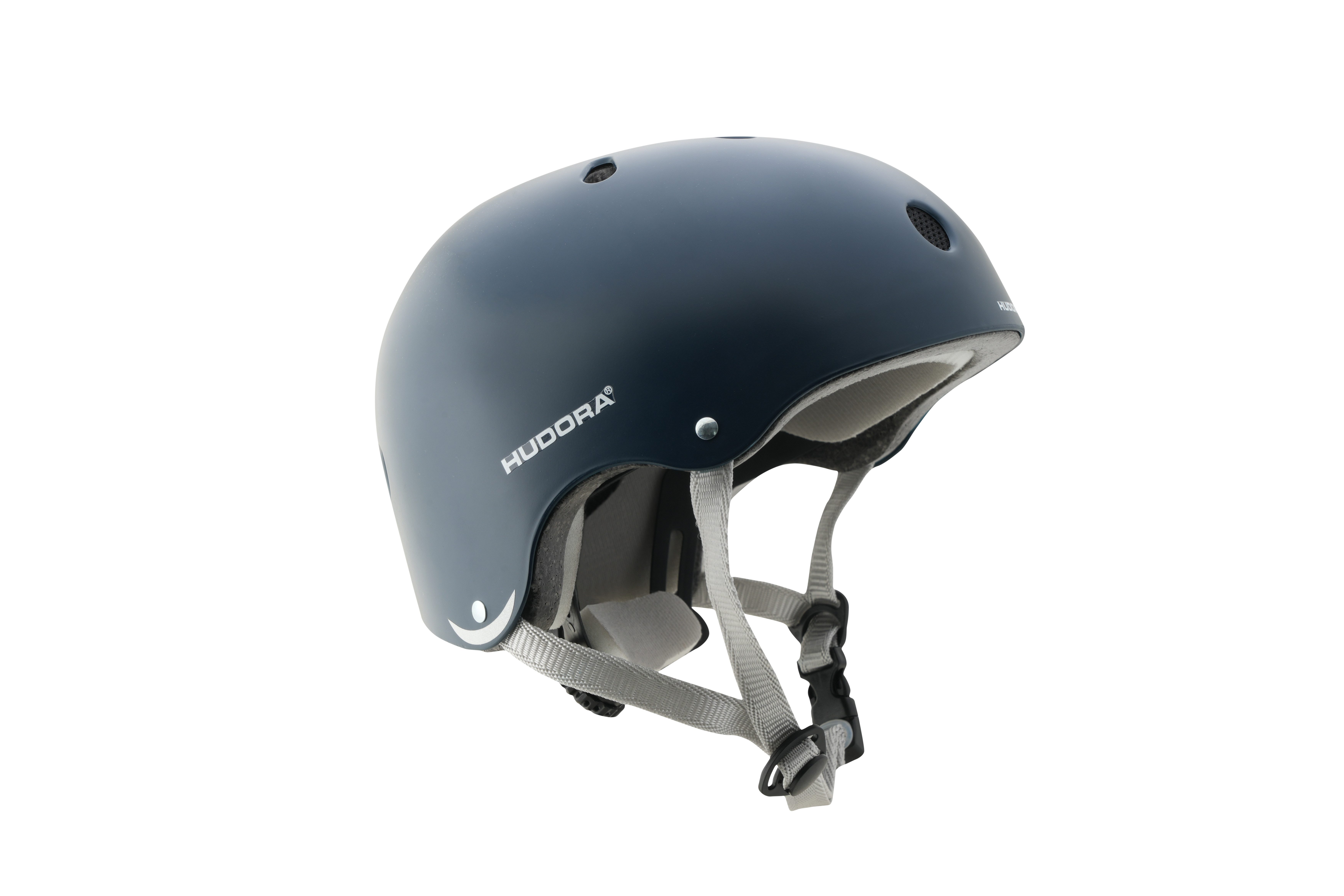 Hudora Skatehelm / Fahrradhelm für Kinder und Erwachsene Midnight/Berry Gr. 48-60, größenverstellbarer Allrounderhelm mit Schnellverschluss