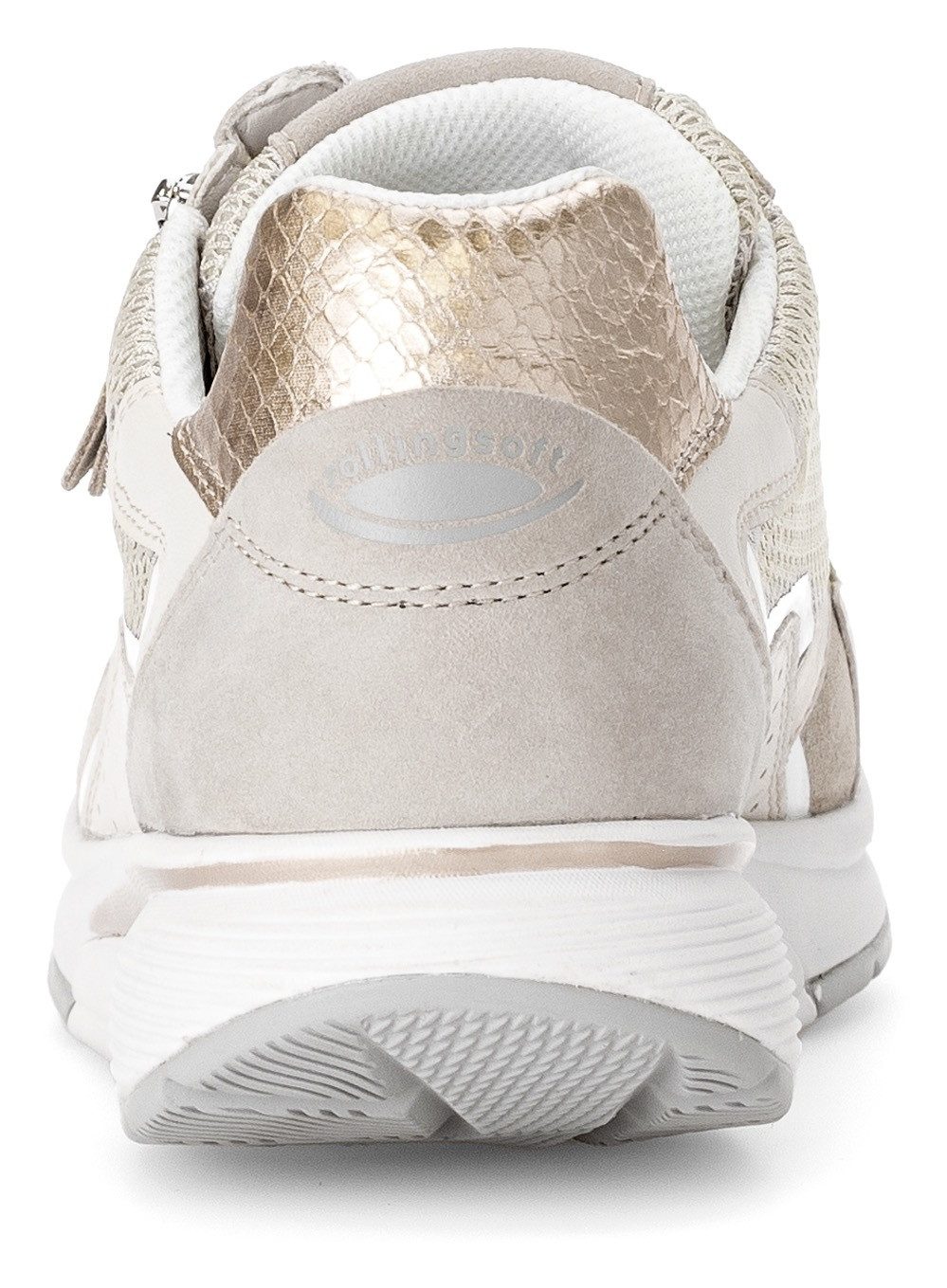 rollingsoft Keilsneaker, Freizeitschuh, Halbschuh, Schnürschuh im sportivem Materialmix