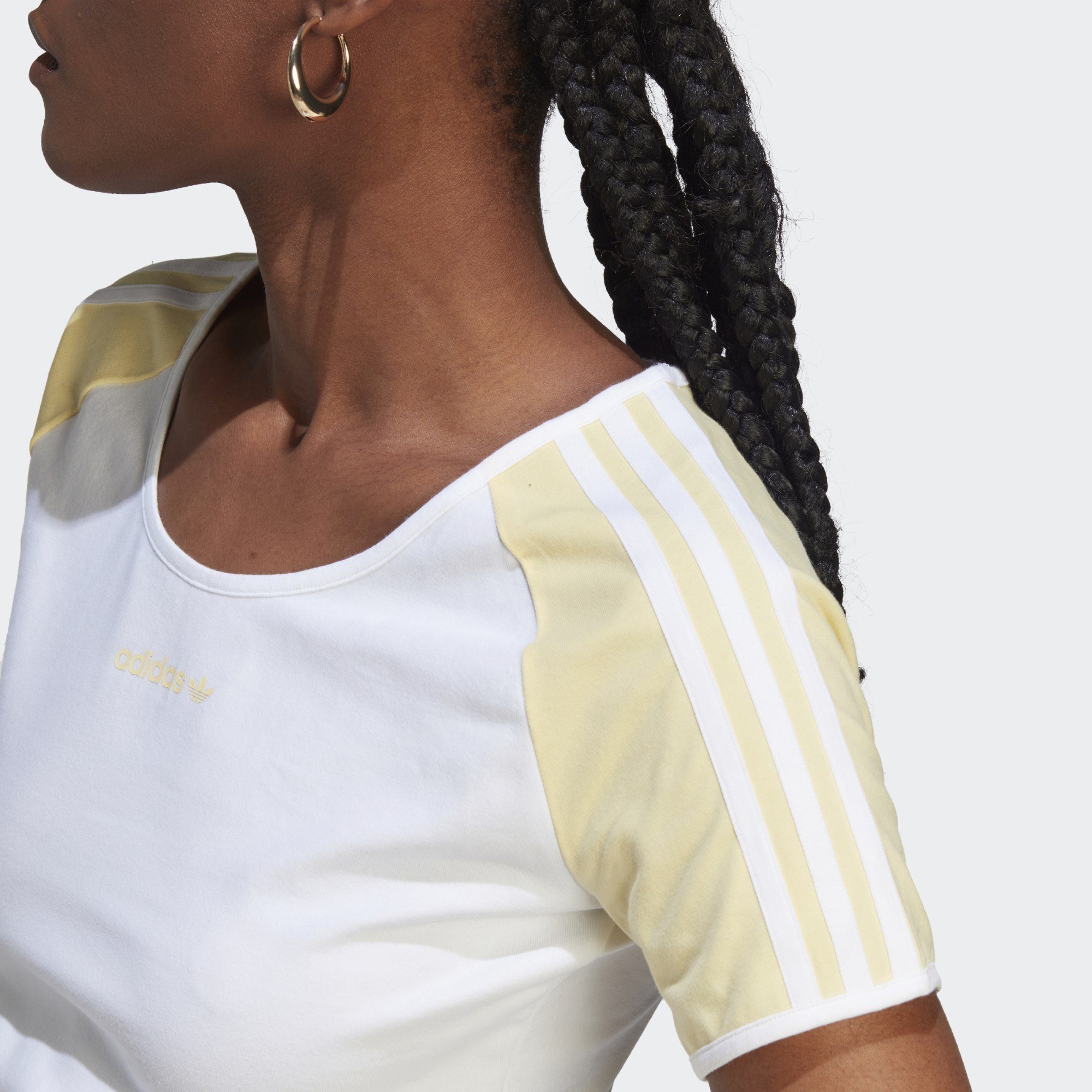 / SHORT ISLAND White Originals CLUB T-SHIRT Yellow T-Shirt adidas Almost