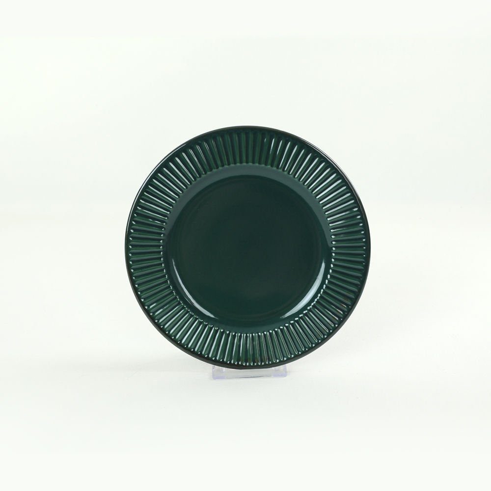 Hermia Concept Teller-Set Dunkelgrün, Keramiksteinzeug 100% KRM1668, Essservices