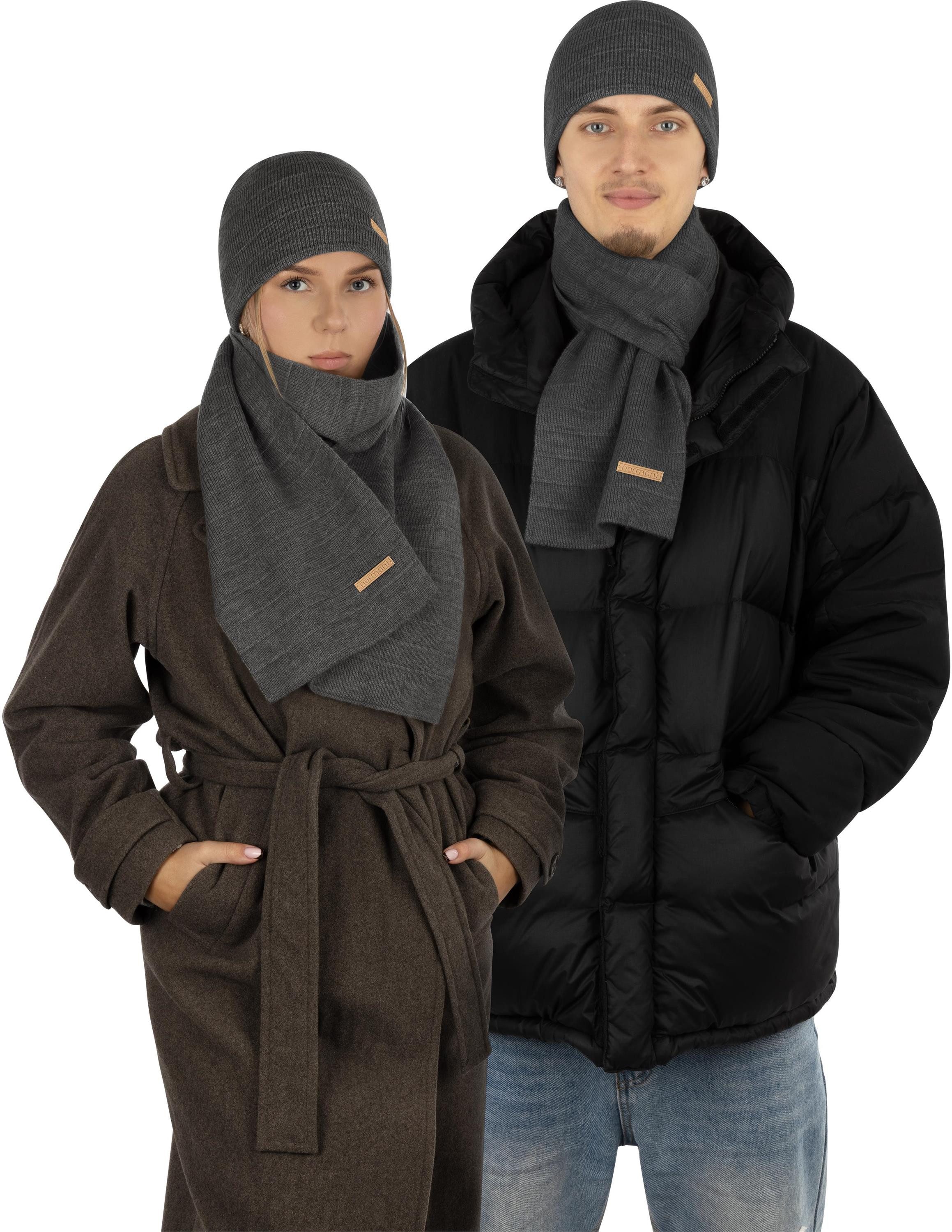 normani Wollschal Winterschal Sudbury, Winterschal Halsschlauch Gesichtsschal Schlauchschal Damen und Herren