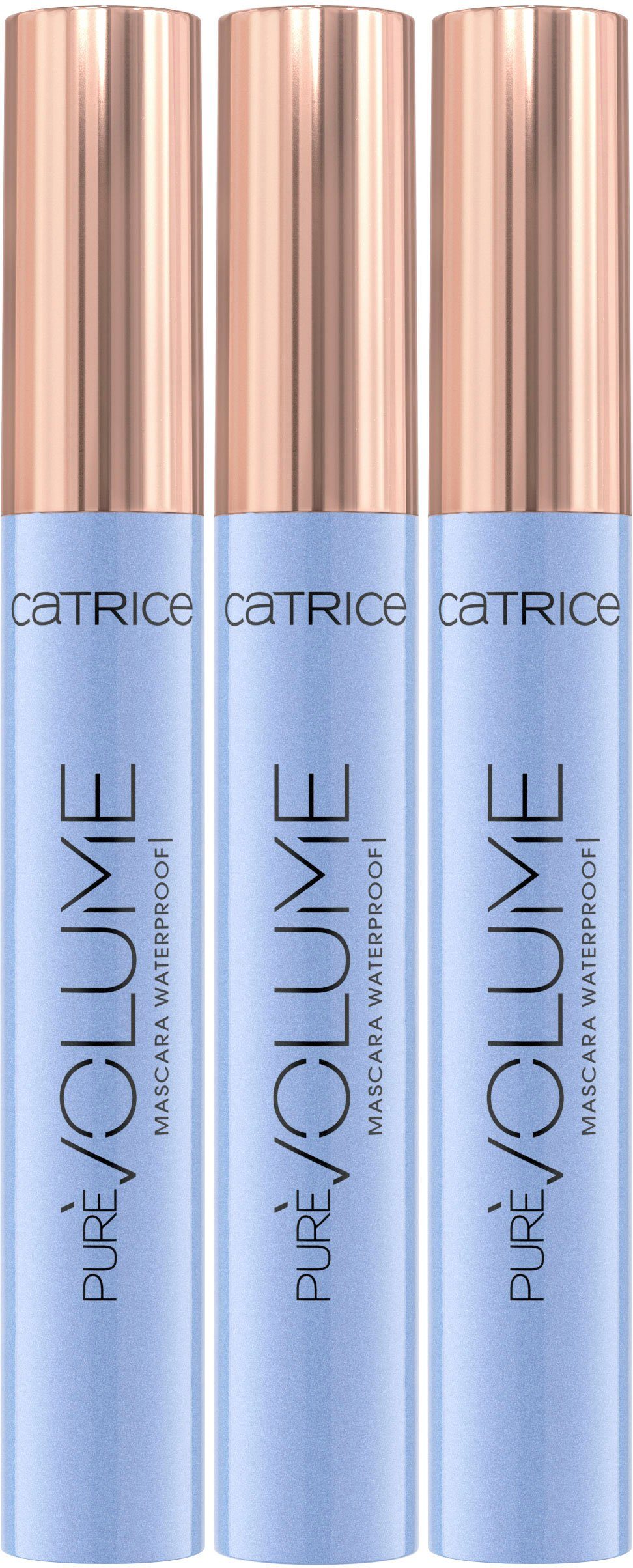 Catrice Mascara Pure Volume Waterproof, 3-tlg