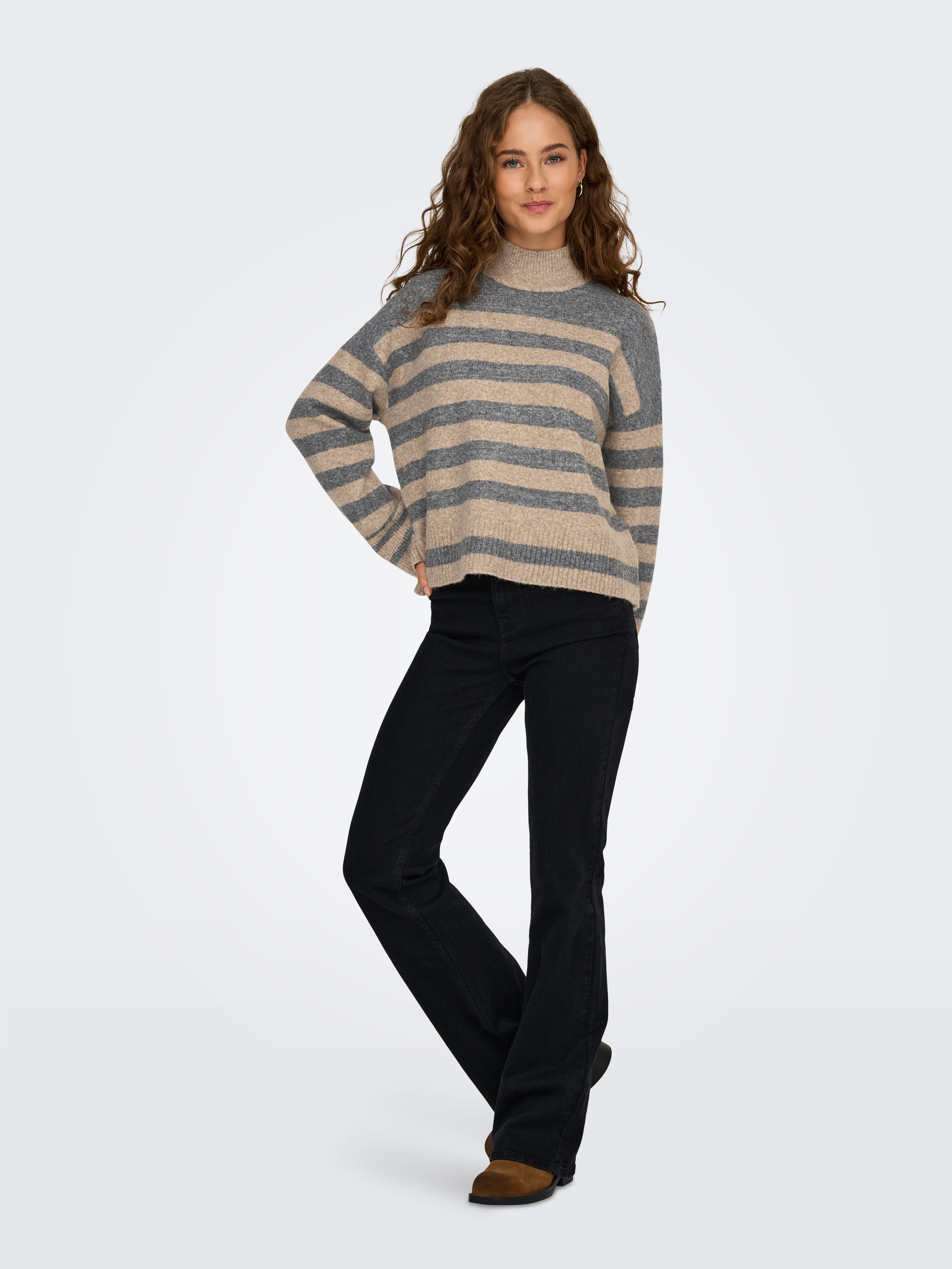 ONLY Strickpullover ONLHEIDI LS HIGHNECK PULLOVER KNT NCA