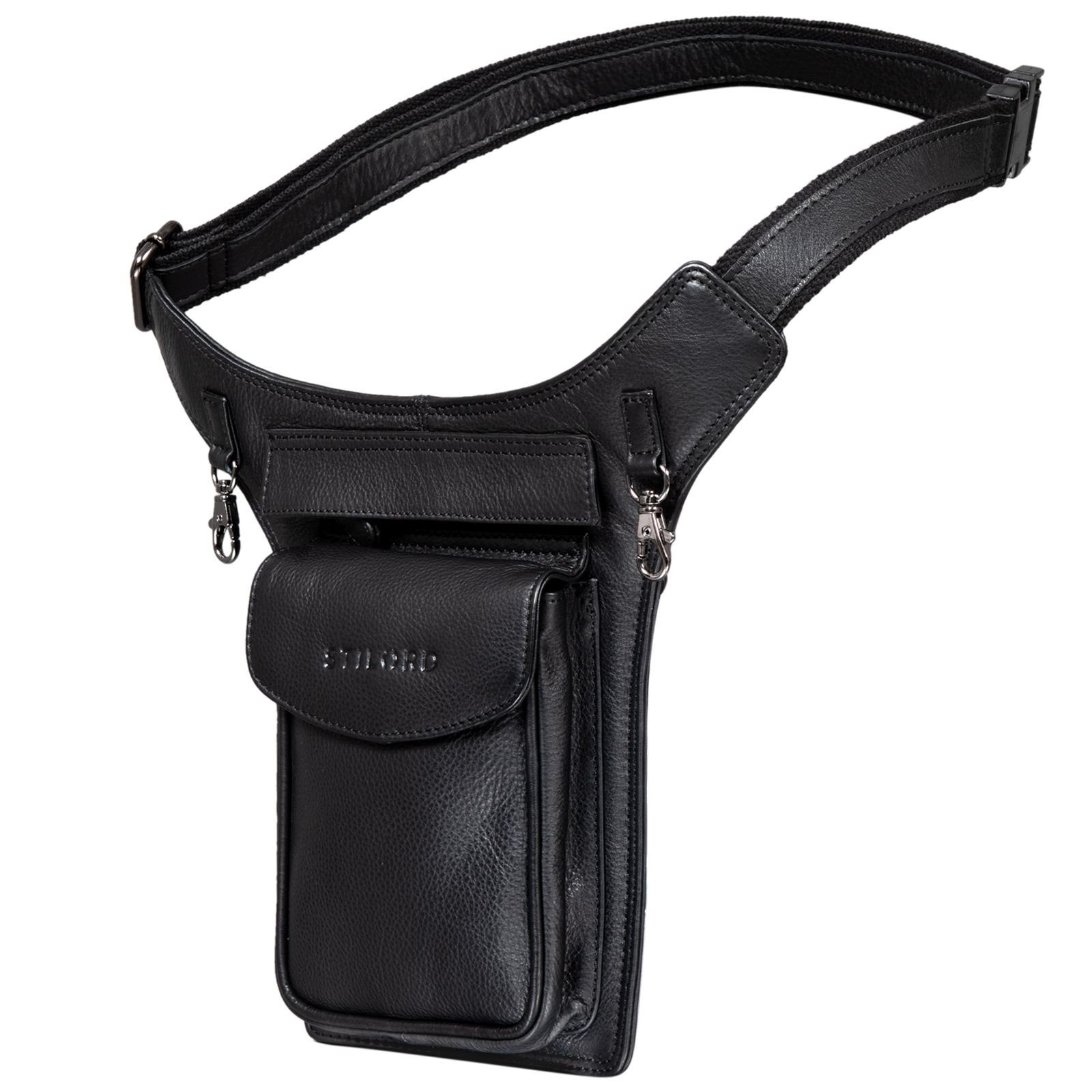 Bauchtasche STILORD "Frankie" Hüfttasche Leder