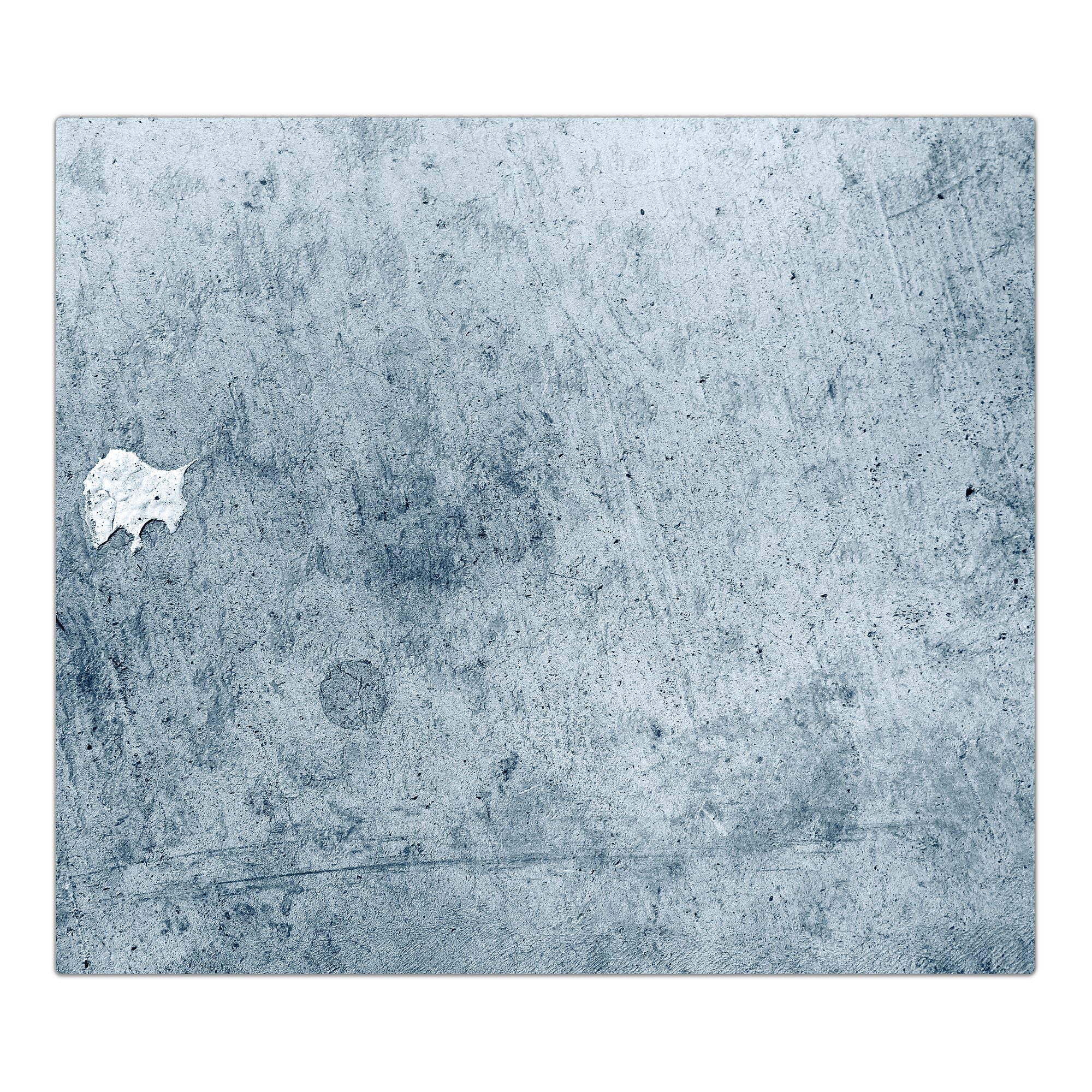 Herd-Abdeckplatte Blau, tlg) Primedeco Glas Glas, (1 Herdabdeckplatte Betonwand aus Spritzschutz