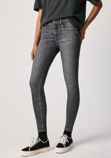 Pepe Jeans Röhrenjeans »ZOE« Super Skinny Passform mit normal hohem Bund in tollem Komfort Stretch Denim