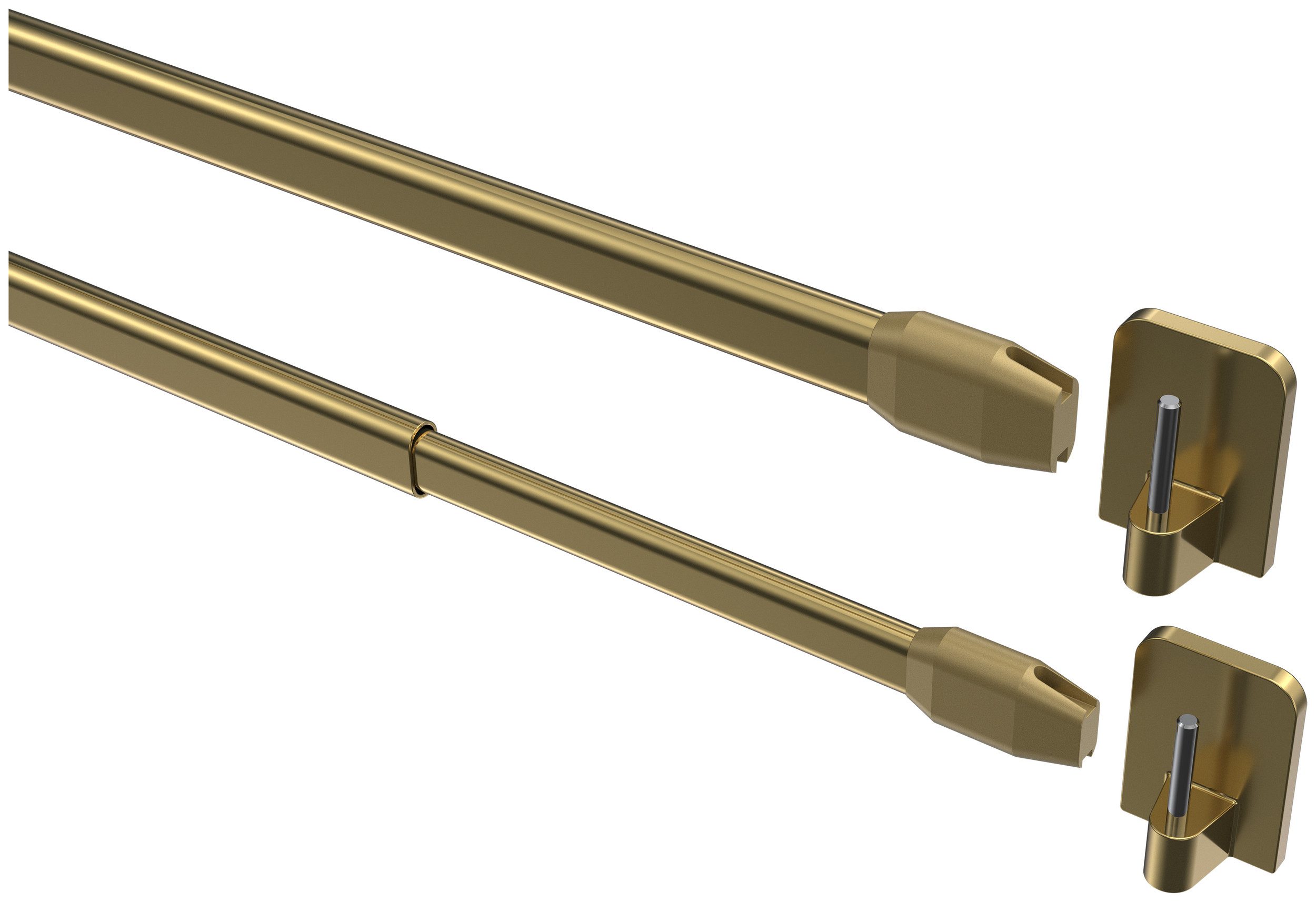 INTERDECO Vitragestange Geno, ausziehbar, Fensterflügel-Montage, Metall, Me günstig online kaufen