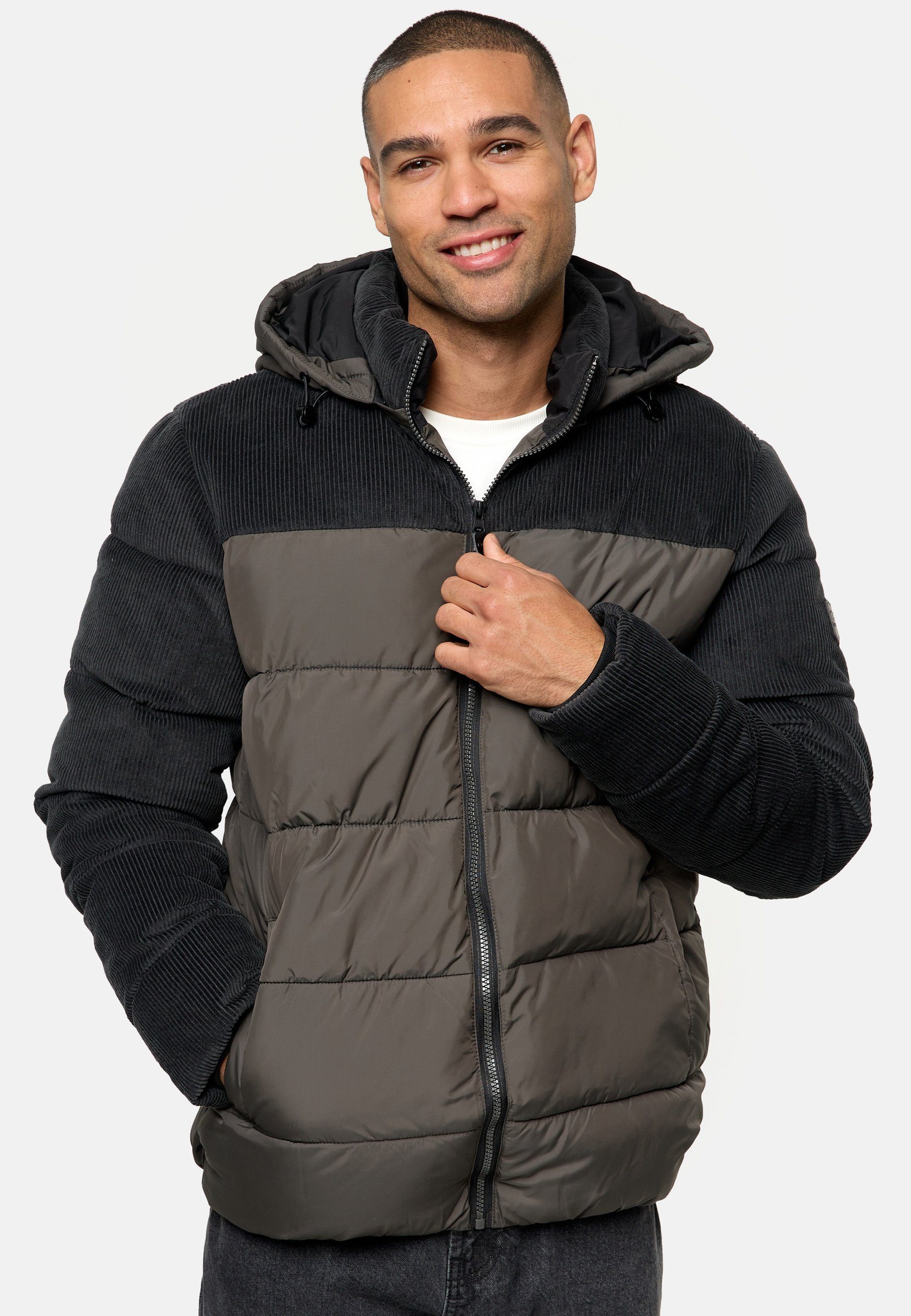 Indicode Steppjacke Herren INLockly Herrenjacke Daunen-Optik günstig online kaufen