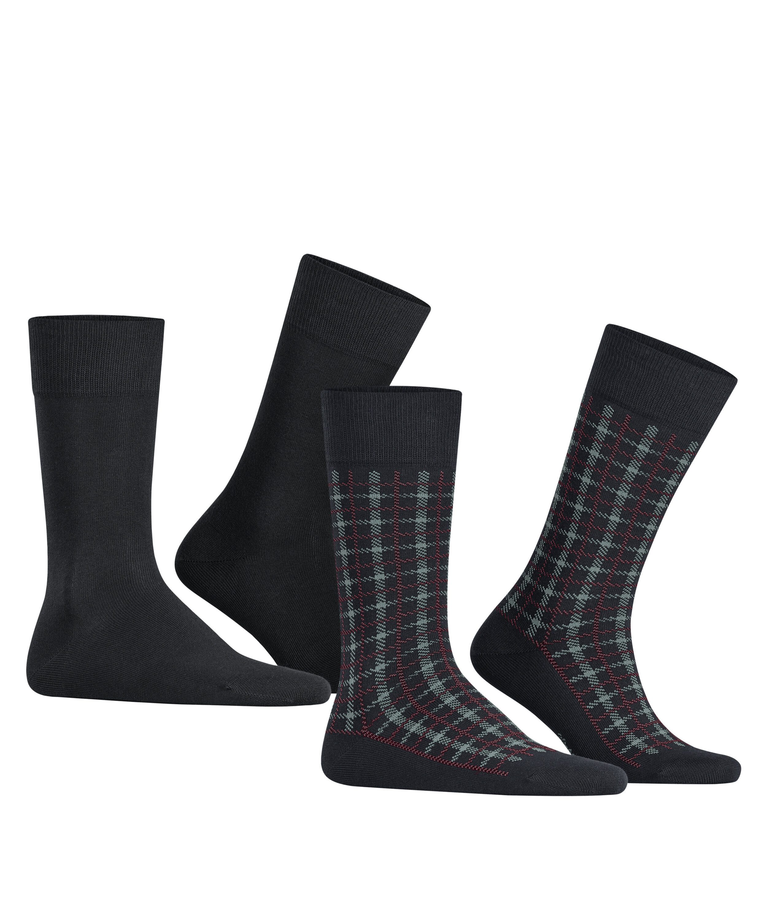 Esprit Socken Multi Check 2-Pack (2-Paar) mit Bio-Baumwolle