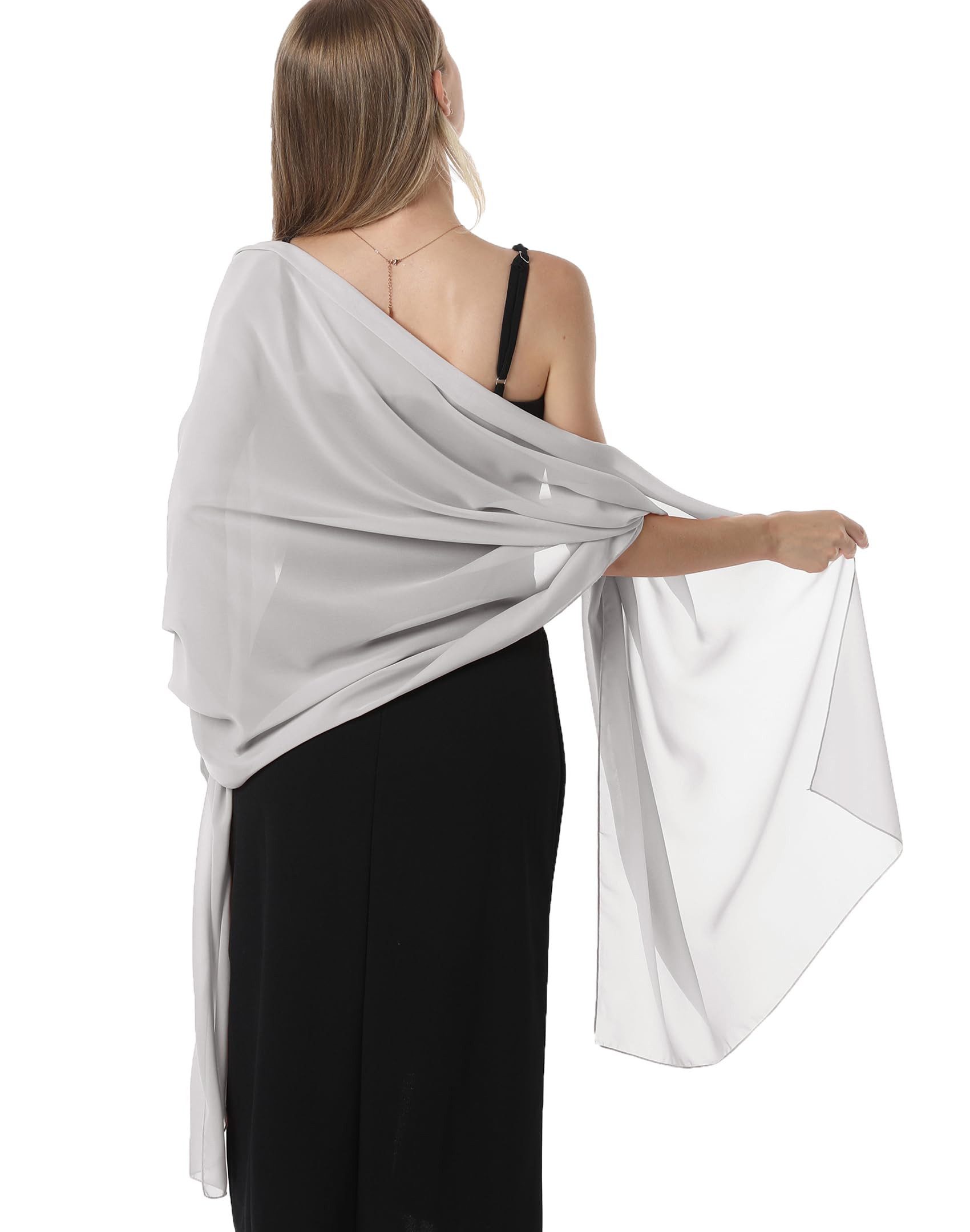 Bextsrack Modeschal Eleganter Chiffon-Schal für Damen – Weiche Stola, (1-St), für Abendkleider, Hochzeiten & festliche Anlässe