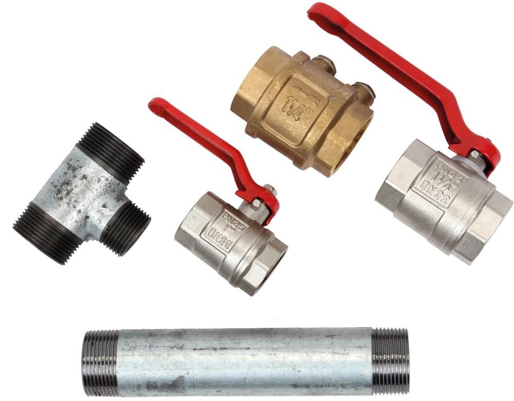 Gartenpflege-Set Doppelter Pumpenstock 400mm AG 1 1/4Z seitlich 1Z Floraworld