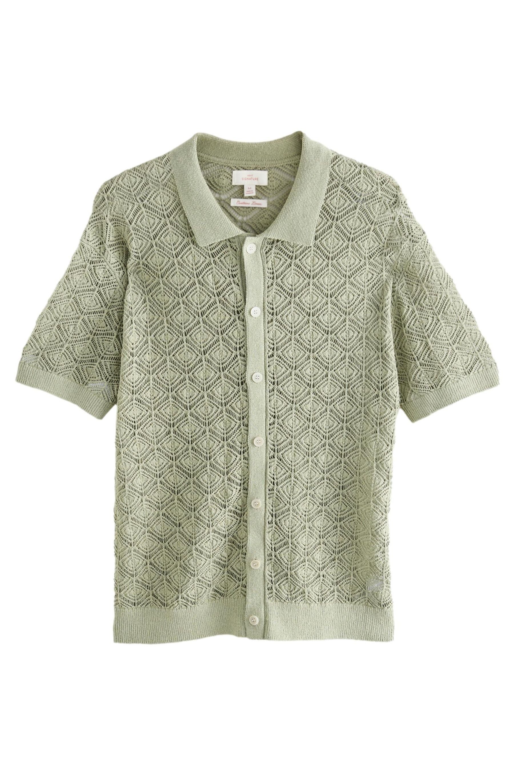Next Poloshirt Signature Geknöpftes Kurzarm-Poloshirt aus Strick (1-tlg) günstig online kaufen