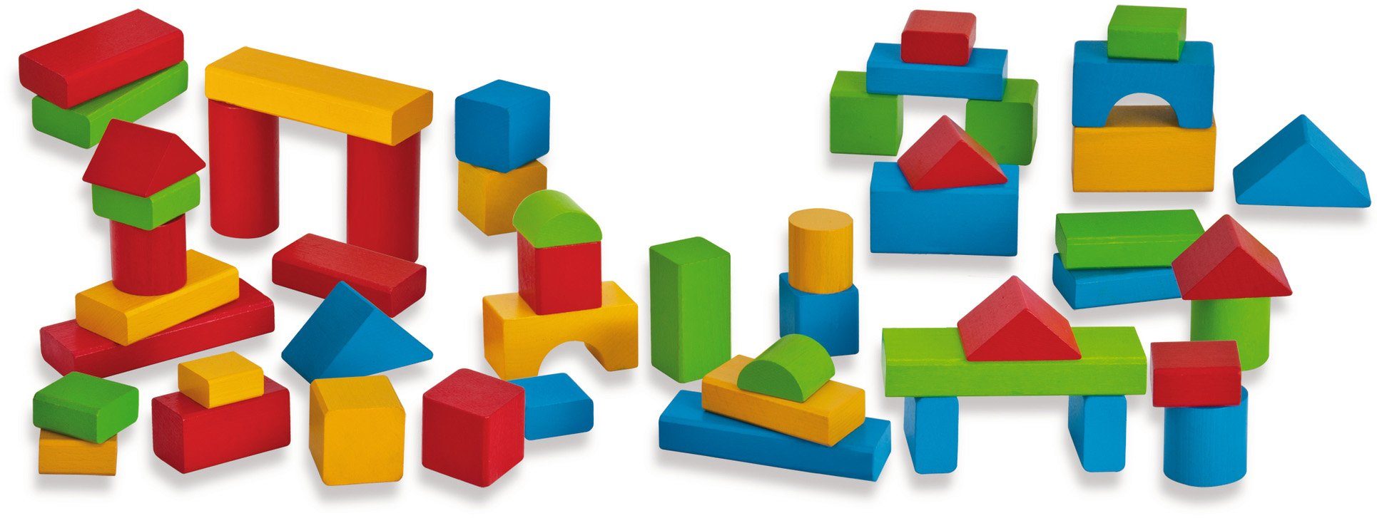 Wald (50 Holzspielzeug, Spielbausteine weltweit Eichhorn Made - in St), schützt Bunt, FSC®- Germany,