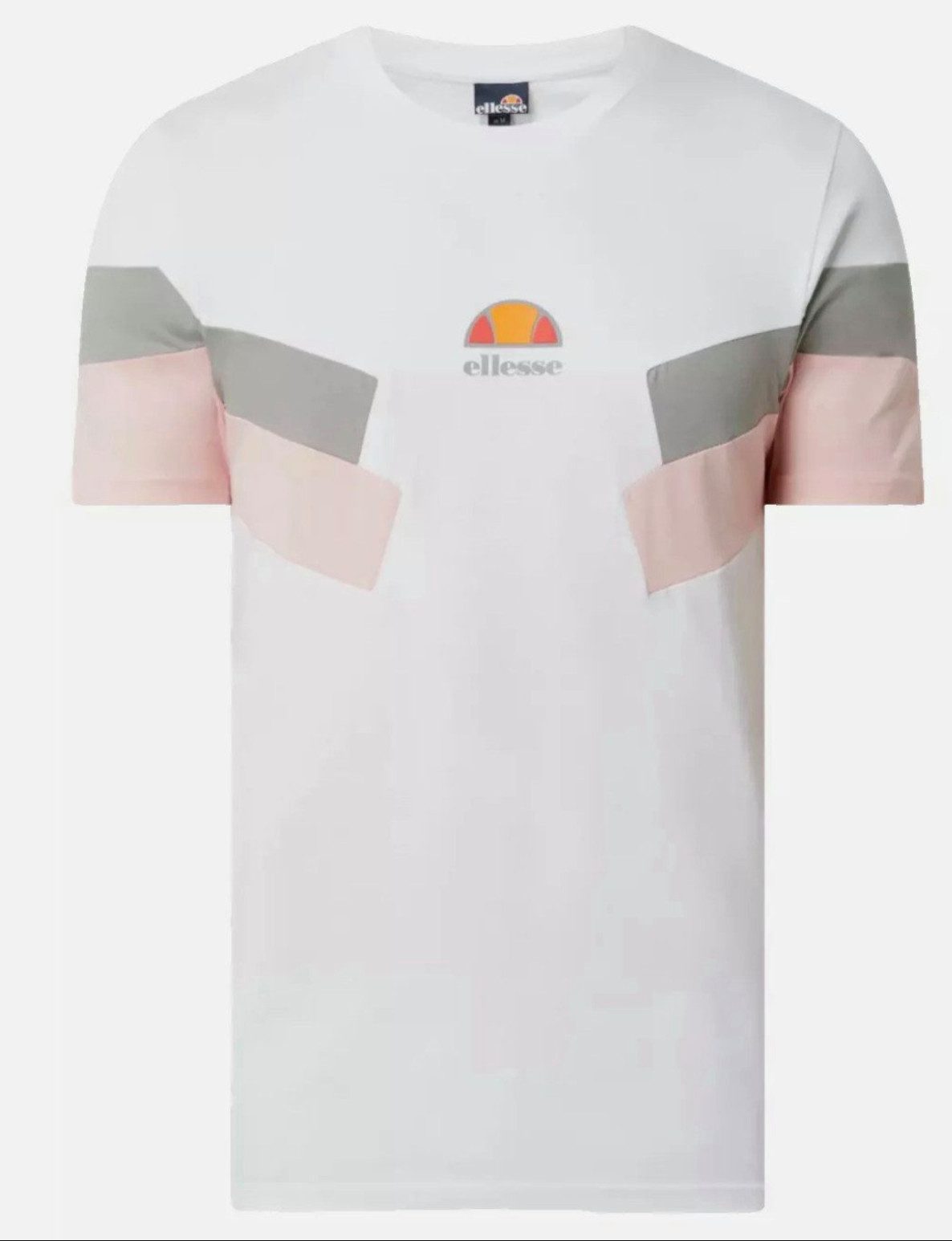 Ellesse T-Shirt Herren Extra Slim Fit Retro Sehr schmal geschnitten Dreifar günstig online kaufen