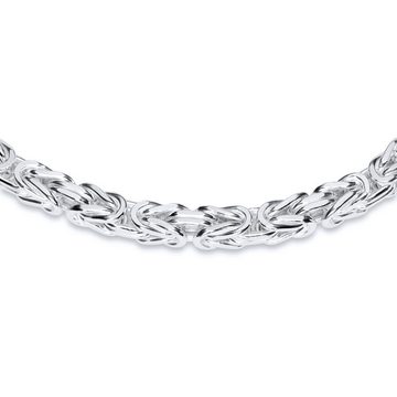 JEWLIX Königskette 925 Silberkette: Königskette 4,5mm breit - Länge wählbar KK0045