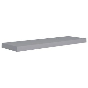 furnicato Wandregal Schweberegale 4 Stk. Grau 80x23,5x3,8 cm MDF