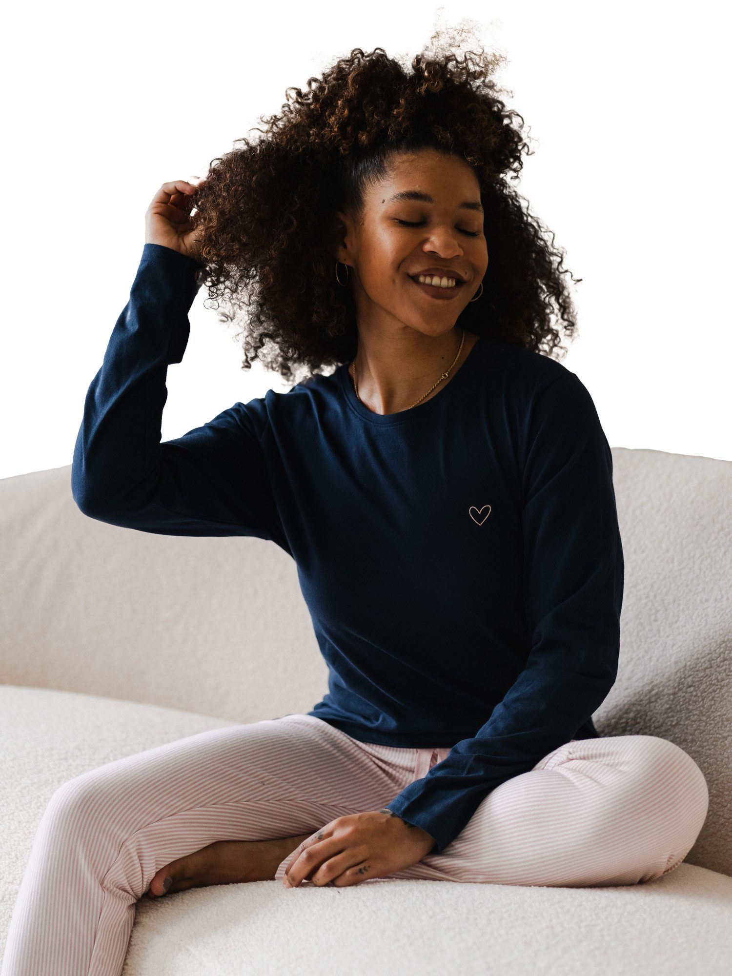 By Louise Pyjamahose Mix & Match Schlafhose Loungewear gemütlich und bequem günstig online kaufen