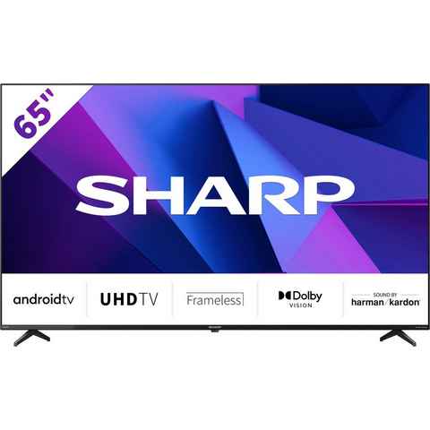Sharp 4T-C65FNx LED-Fernseher (164 cm/65 Zoll, 4K Ultra HD, Android TV, Smart-TV)