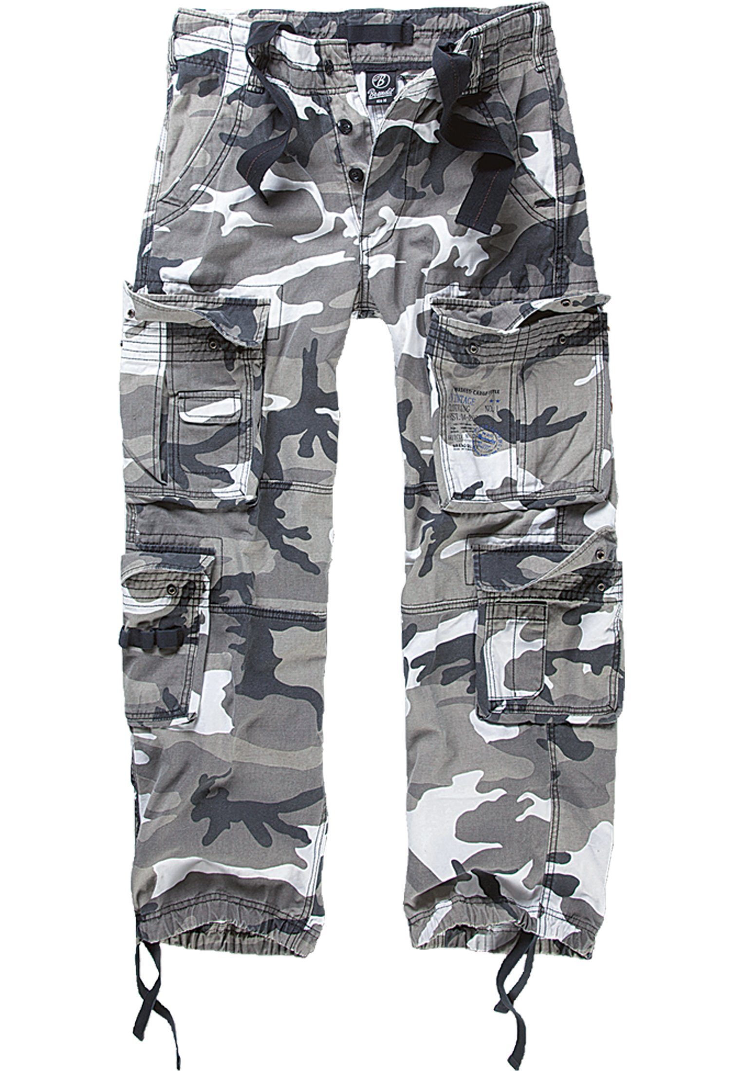 Brandit Cargohose Herren Vintage Cargo Pants (1-tlg) snowcamouflage