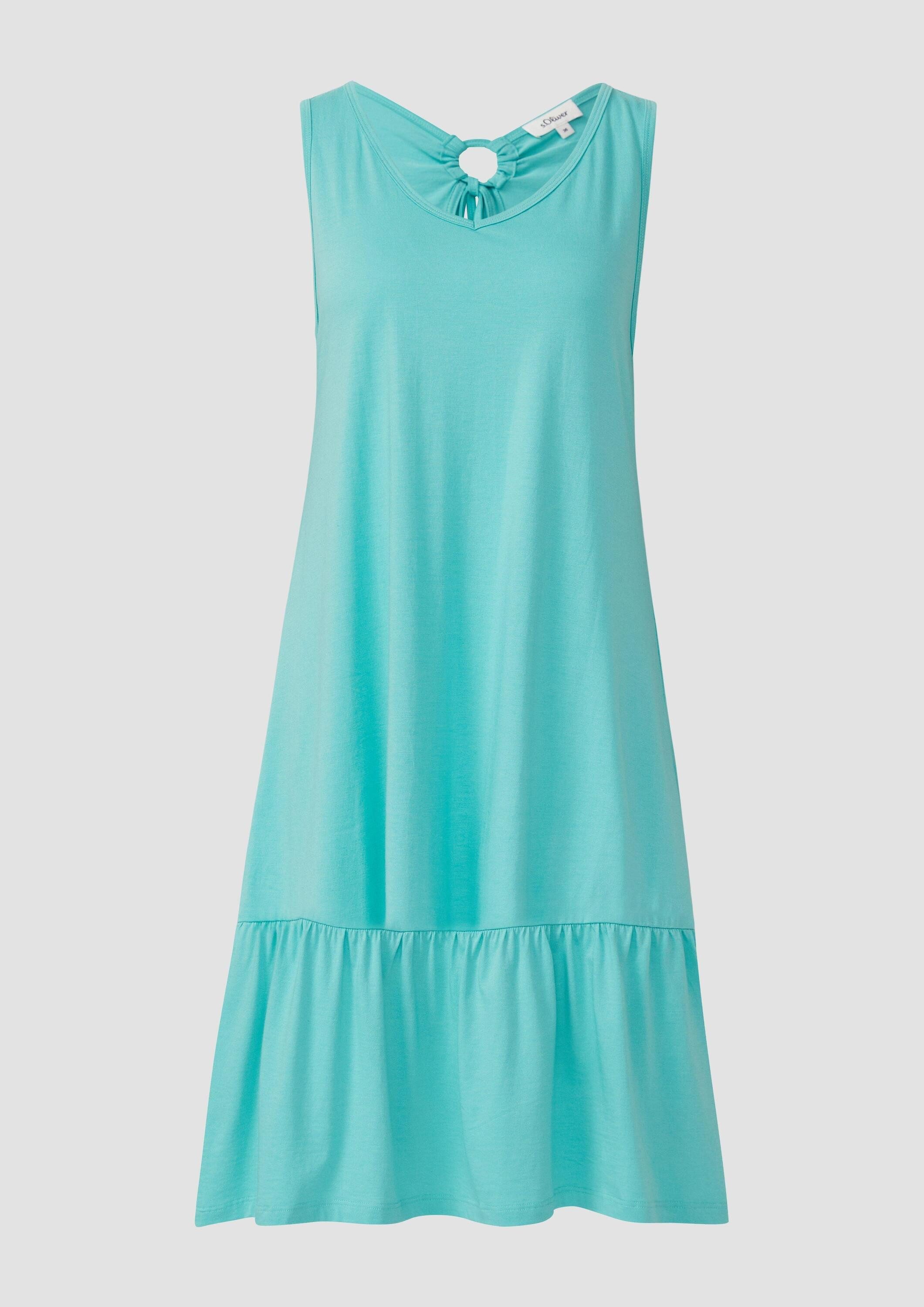 s.Oliver Minikleid Kleid Kurzes Jersey-Kleid mit Schleifendetail am Rücken