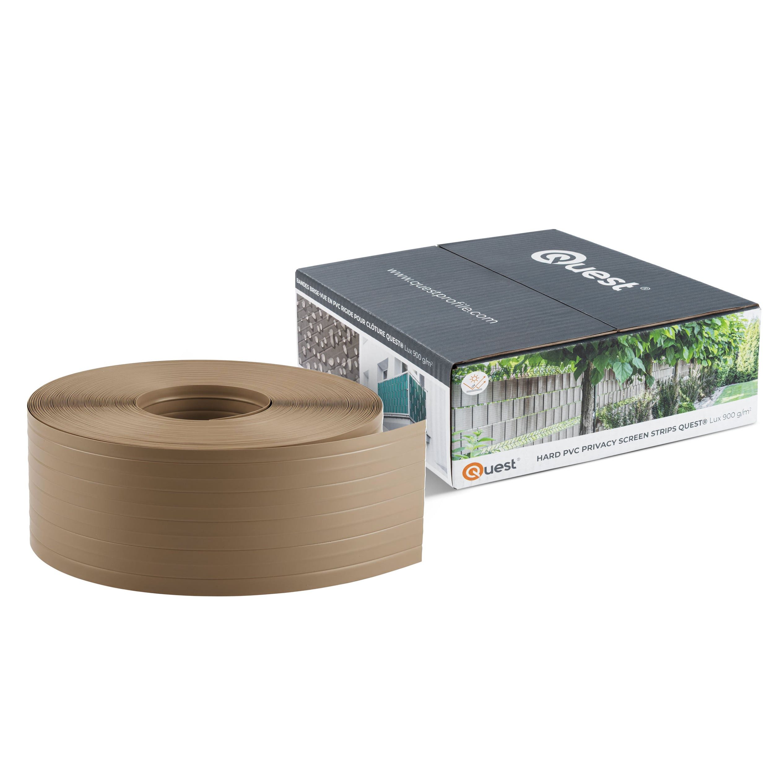 Quest Sichtschutzstreifen für Doppelstabmatten 10 cm, mit Clips, (Set, 1-St., inkl. 20 Clips), steife Ausführung, UV- und witterungsbeständig