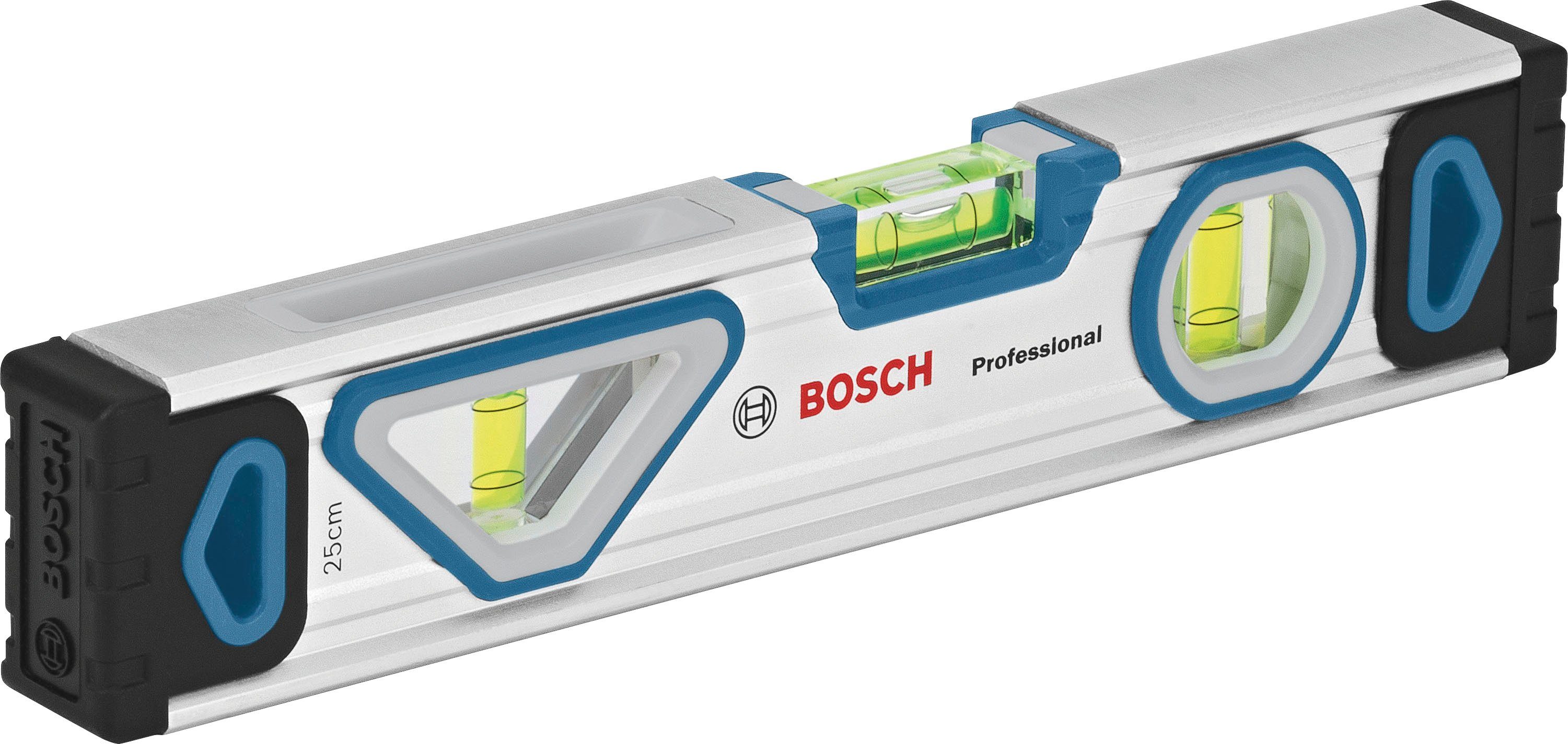 Bosch Professional Werkzeugset Maßband, und (1600A027M3), Ersatzklingen Wasserwaage, 13-tlg., Universalmesser