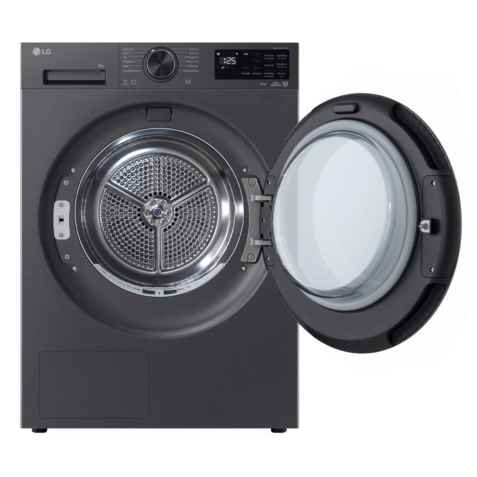 LG Wärmepumpentrockner RT90X7B, Knitterschutzsystem