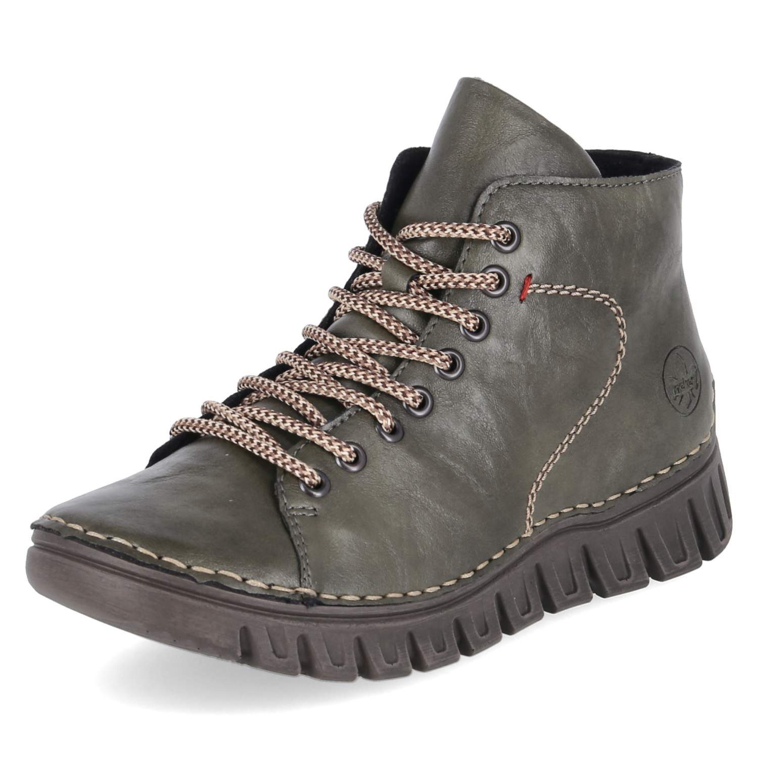 Rieker Rieker 57501-54 Damen Synthetik green Schnürstiefel
