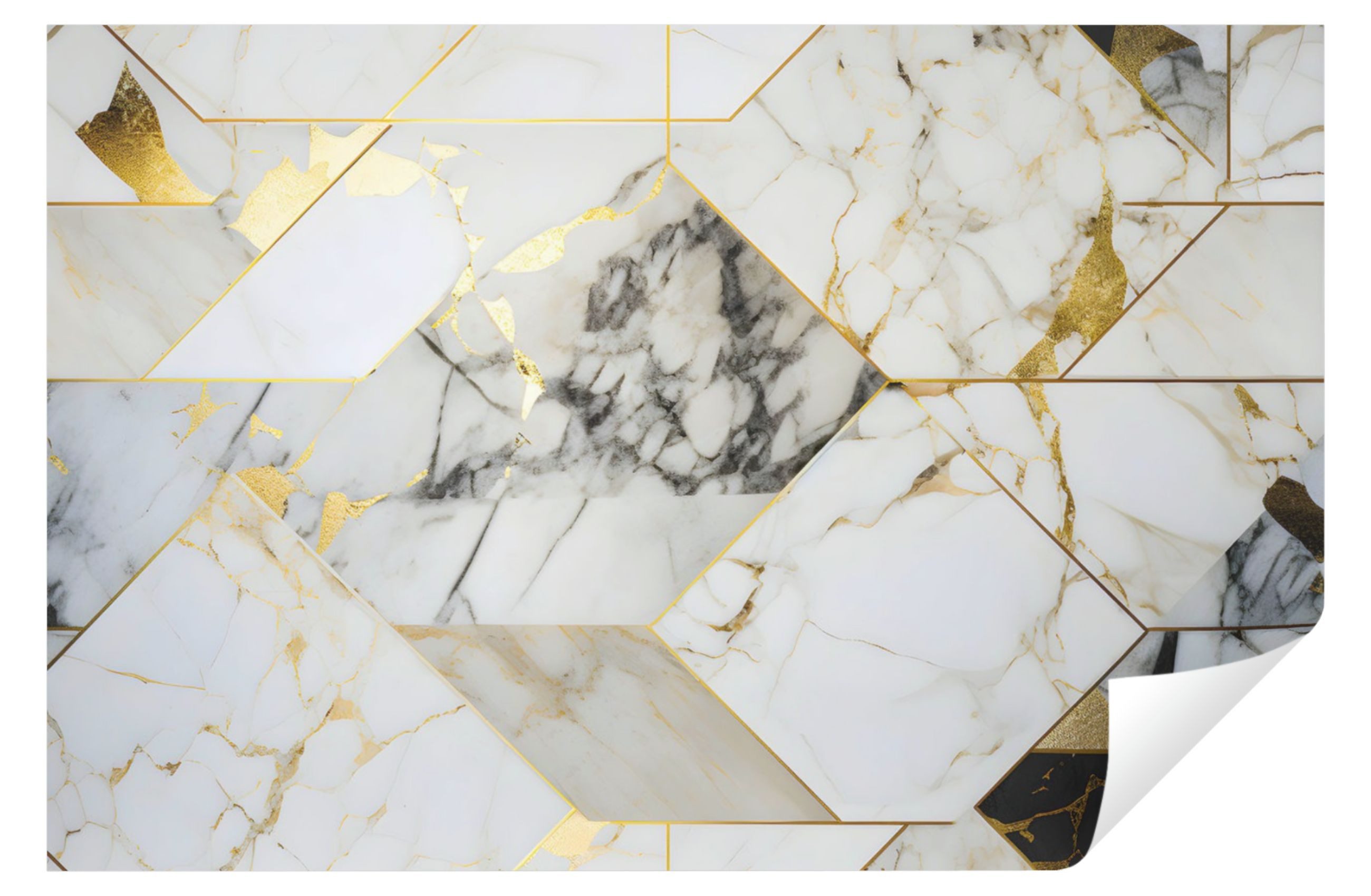 Wallarena Fototapete Marmor Gold Glamour Vlies günstig online kaufen