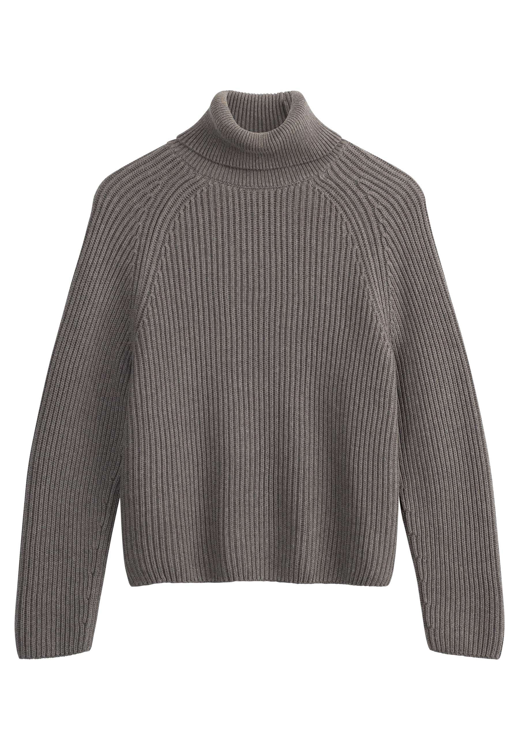 Strickpullover Rippstrick Rollkragenpullover Style CHIRHA