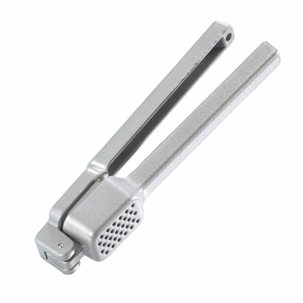 WESTMARK Knoblauchpresse kompakt, Länge: 15,2 cm, Aluminium, Biopress, Silber, Aluminium, Made in Germany, spülmaschinengeeignet, lebensmittelecht