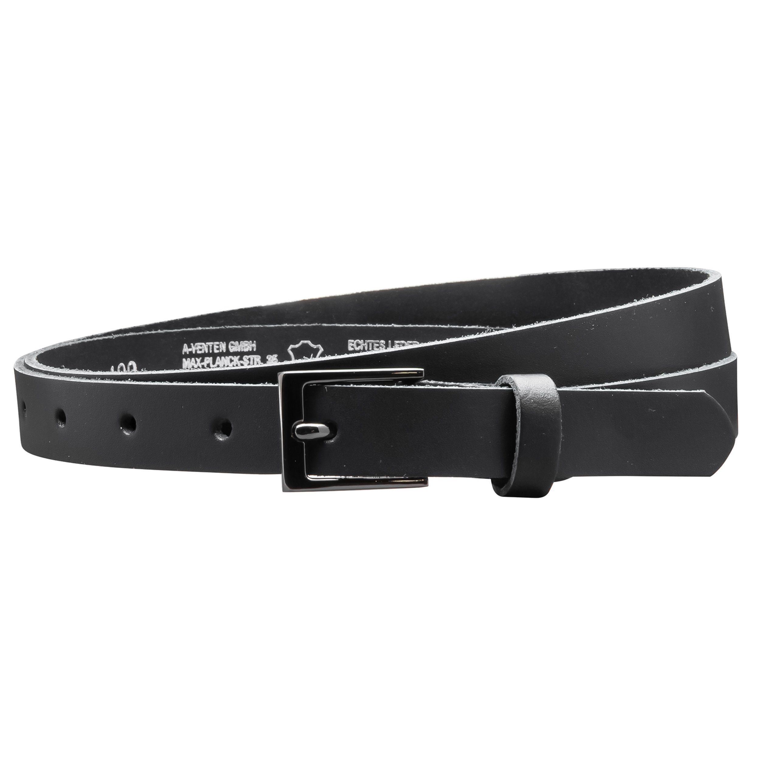 COLOGNEBELT Ledergürtel OM17-SL-Schwarz MADE IN GERMANY, Schwarz Kürzbar, 1 günstig online kaufen