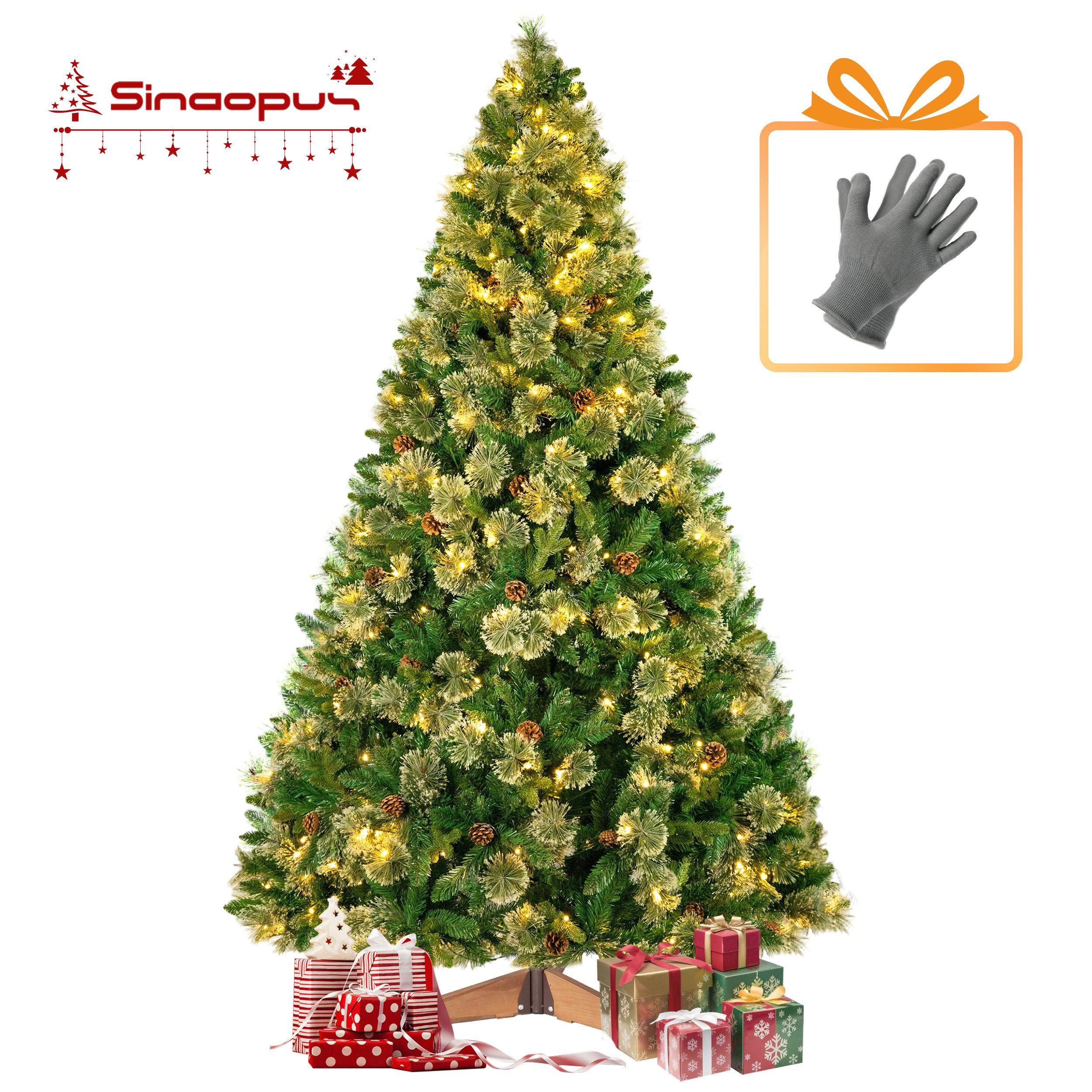 Sinaopus Künstlicher Weihnachtsbaum mit Beleuchtung, 180cm, Künstlich Tanne günstig online kaufen