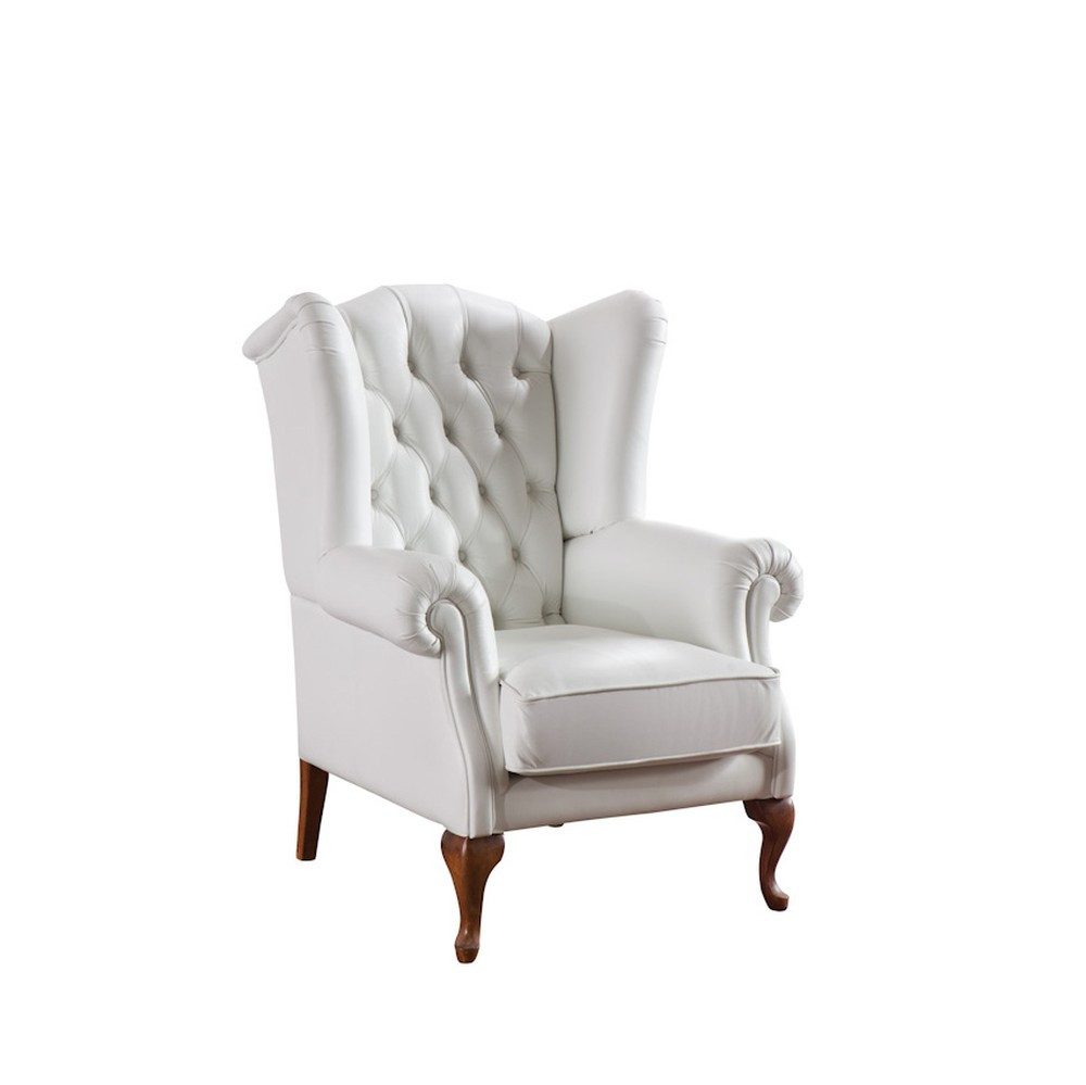 JVmoebel Крісла Echter Leder Chesterfield Sessel für Büro und Wohnzimmer, Made in Europa