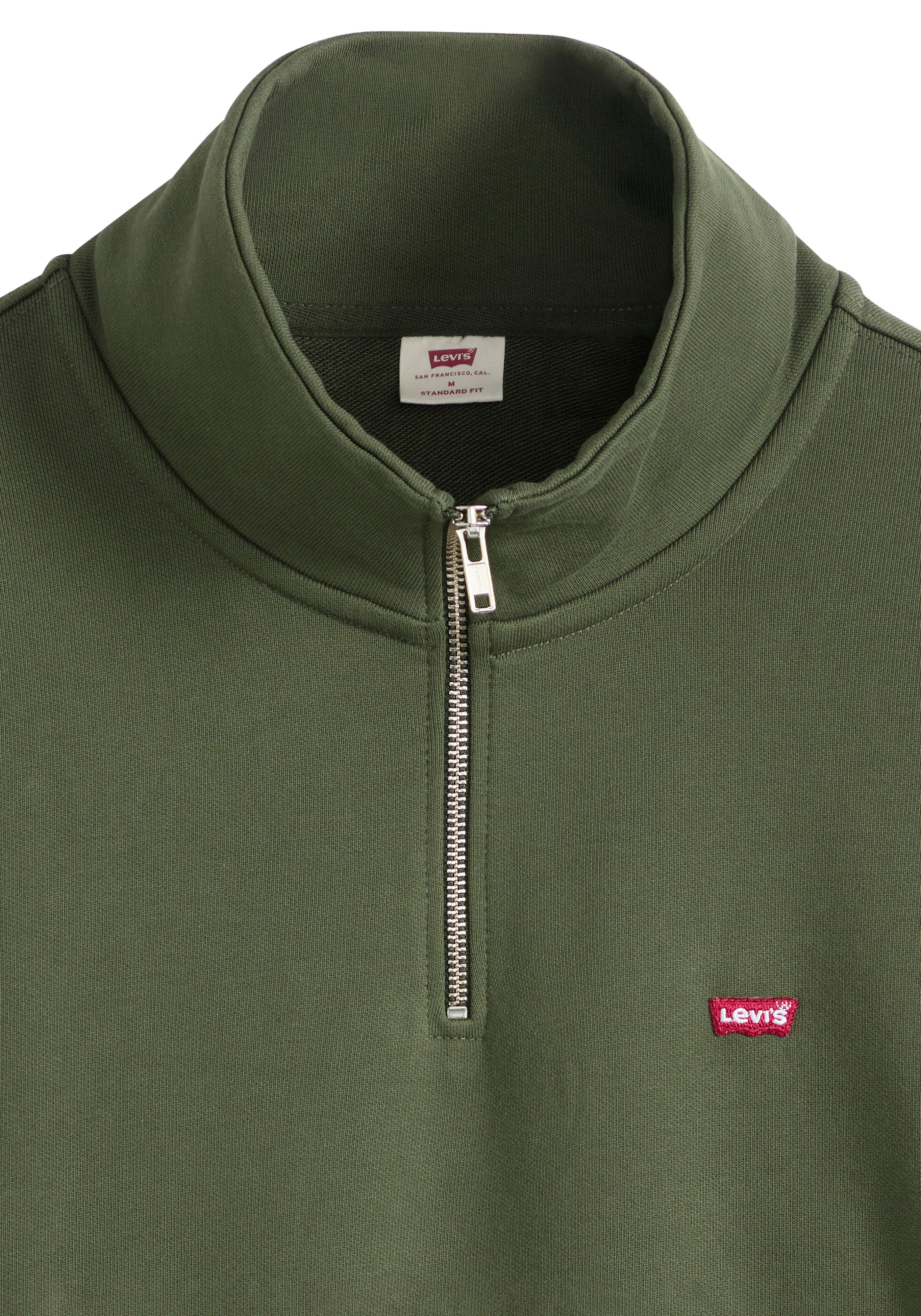 Levi's® Sweatshirt ORIGINAL HM 1/4 ZIP mit Troyer-Kragen und Logo-Stickerei günstig online kaufen