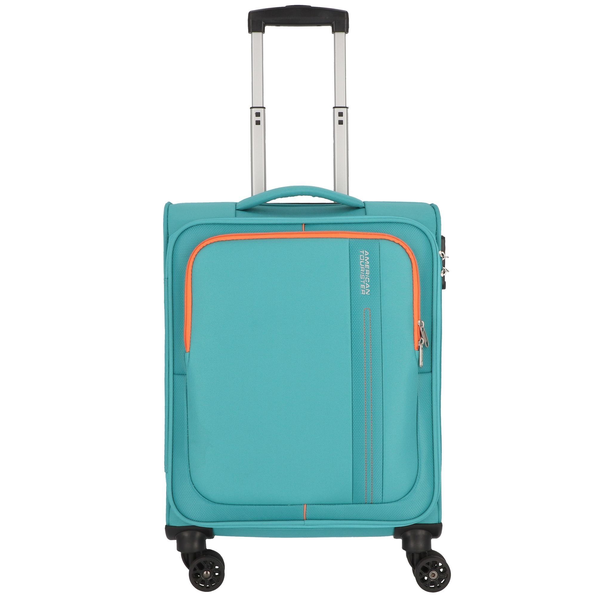 American Tourister® Handgepäck-Trolley Sea Seeker, 4 Rollen, Polyester aqua green