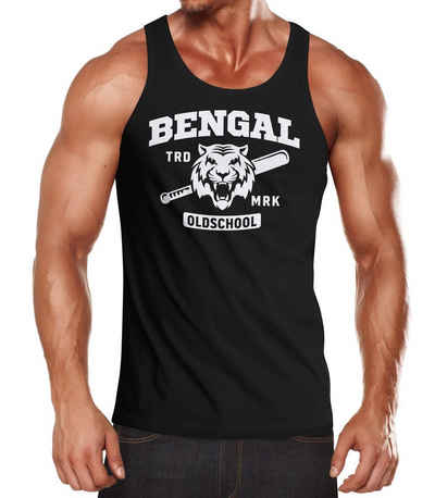 Neverless Tanktop Herren Tank-Top Bengal Tiger Baseball Sport USA Muskelshirt Muscle Shirt Neverless® mit Print