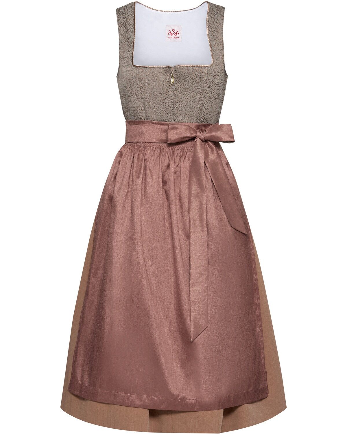 Spieth & Wensky Dirndl Midi-Jacquard-Dirndl Hornklee