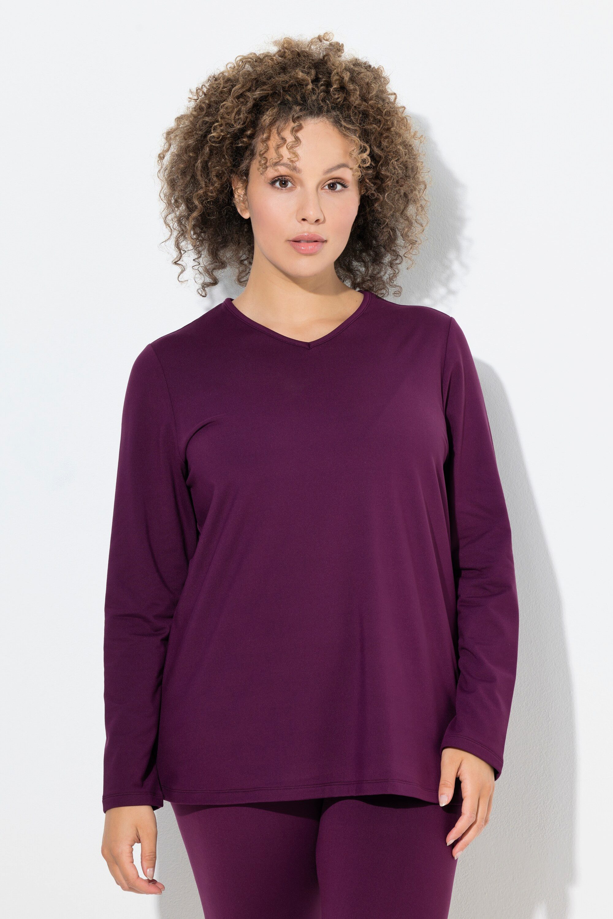 Ulla Popken Longsleeve Ski-Funktionsshirt schnelltrocknend Loop günstig online kaufen