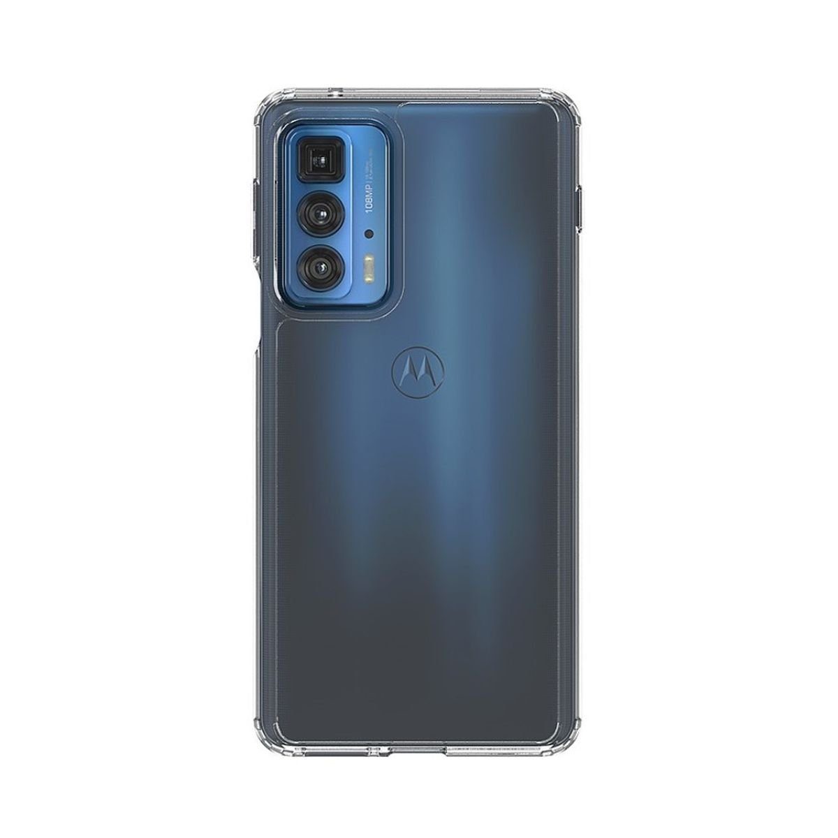 CoverKingz Handyhülle Hülle für Motorola Edge 20 Pro Handyhülle Hybrid Silikon Case Bumper 17,02 cm (6,7 Zoll), Handyhülle Schutzhülle Transparent Hybrid Silikonhülle Bumper