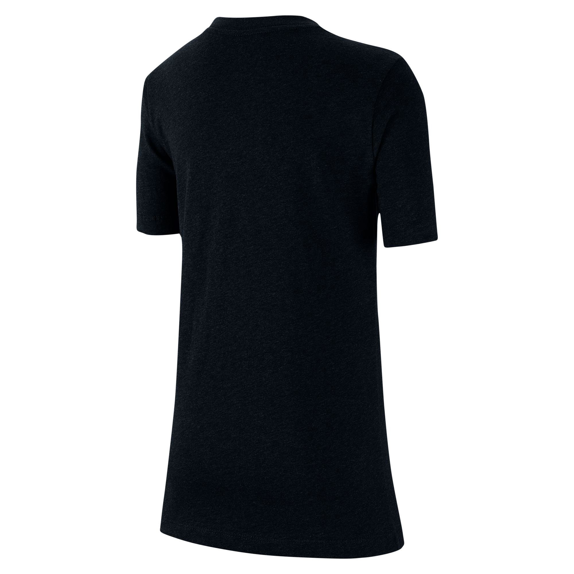 Sportswear Nike T-SHIRT BIG schwarz-grau-weiß COTTON KIDS' T-Shirt
