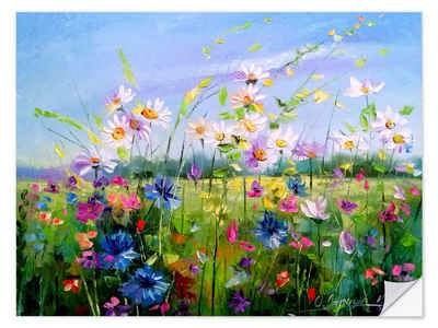 Posterlounge Wandfolie Olha Darchuk, Sommerblumen, Malerei