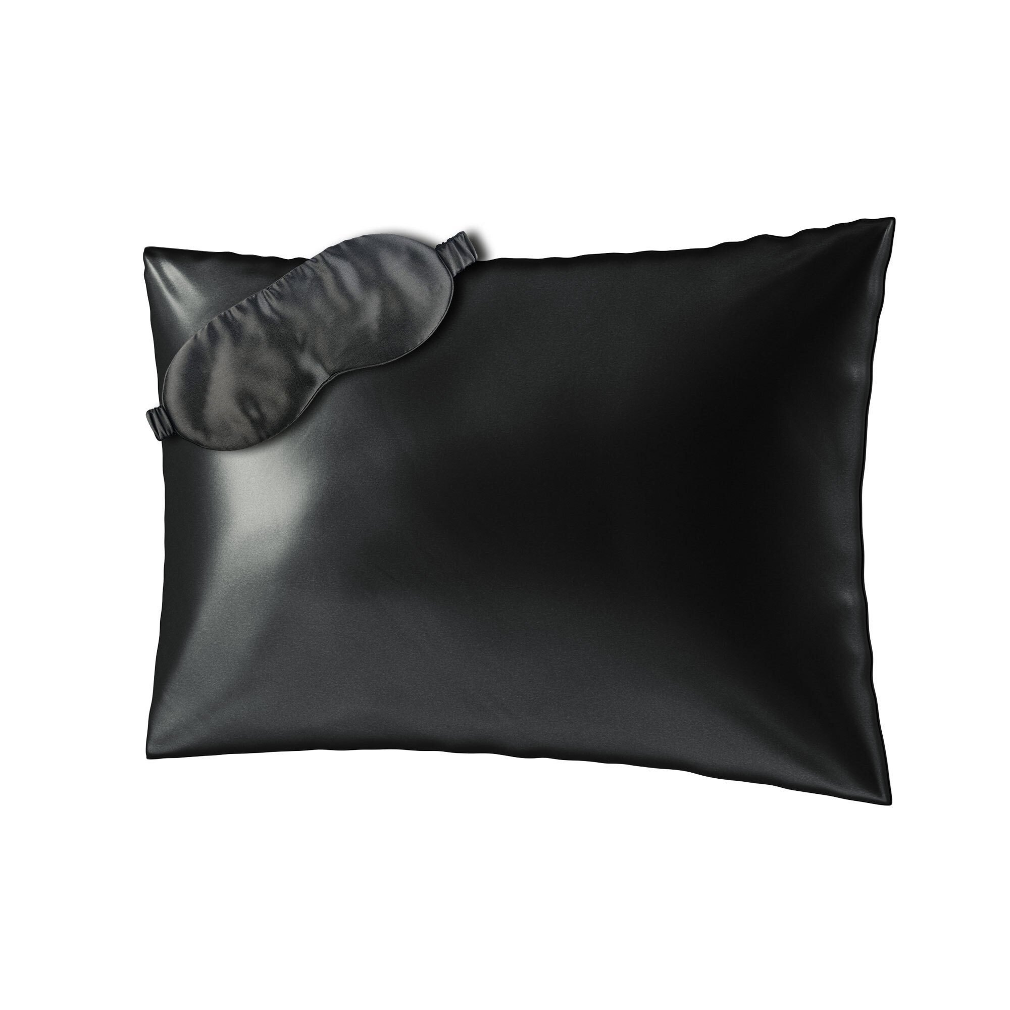 SLEEP seidenkissenbezug AILORIA BEAUTY + (50X70) schwarz maske, SET Kissenbezüge